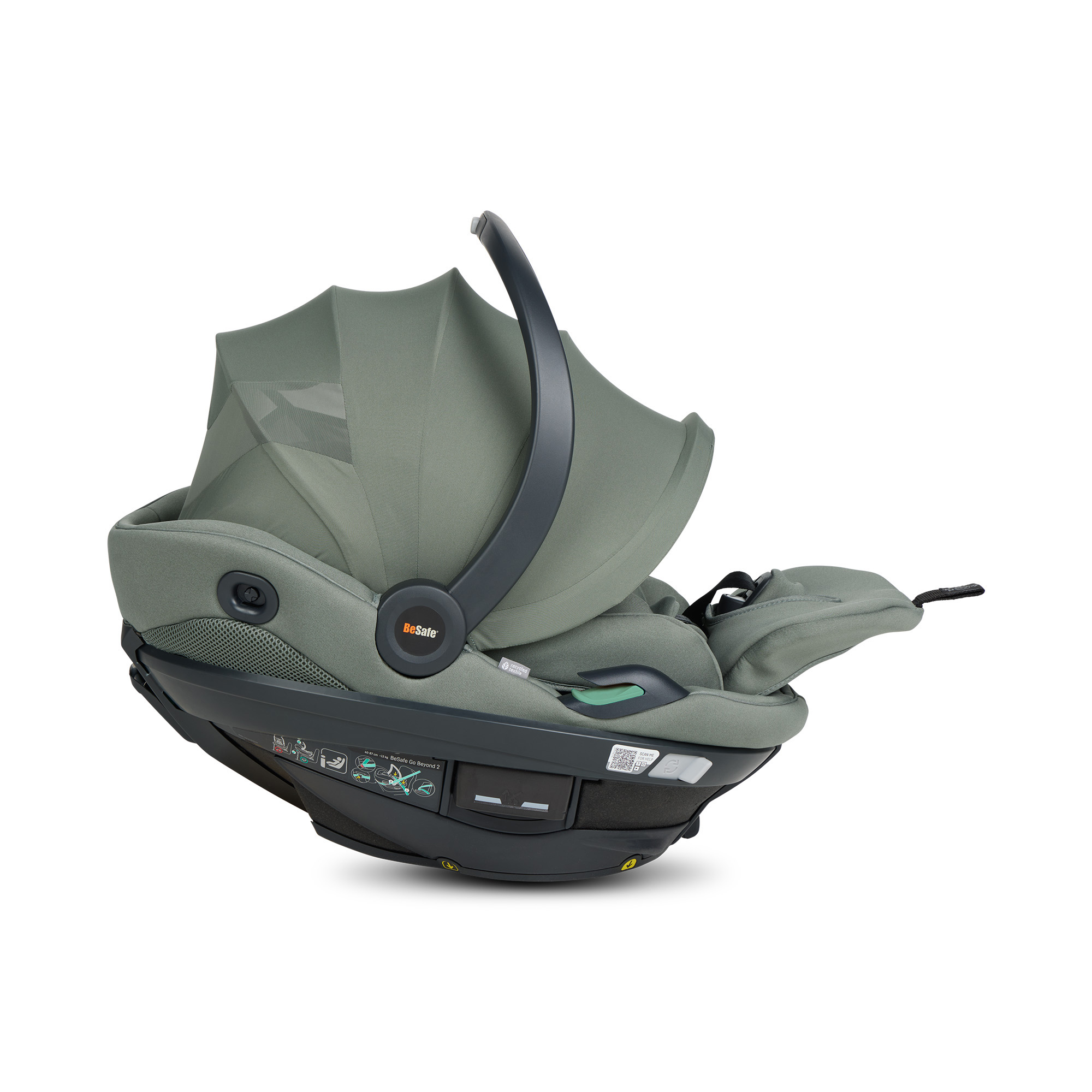 Babyschalen 0-13 kg, Gruppe 0+, BeSafe, Grün – Produktansicht