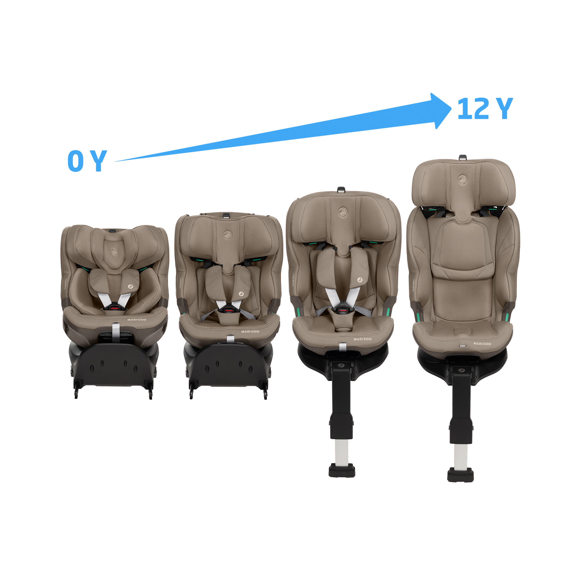 Maxi-Cosi™ Gruppe 1/2/3, MAXI-COSI Premium, Orange – Produktansicht