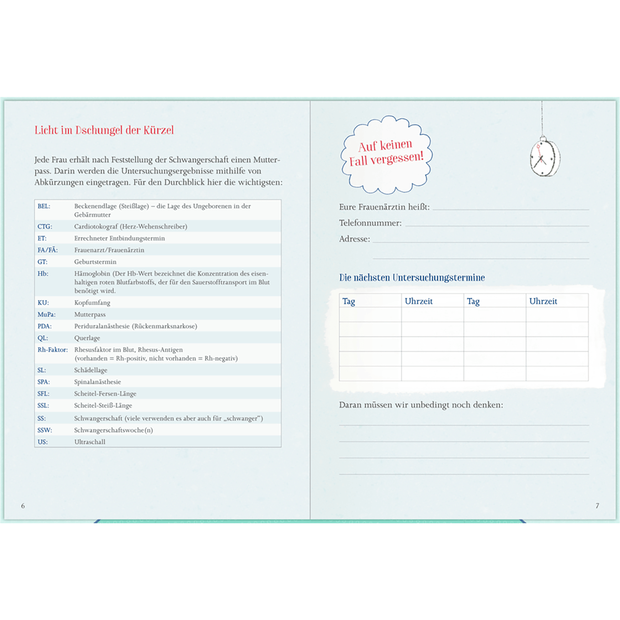 Babyalben, COPPENRATH, Grün – Besonderheit: wichtigste Fakten zum Thema Schwangerschaft und Baby