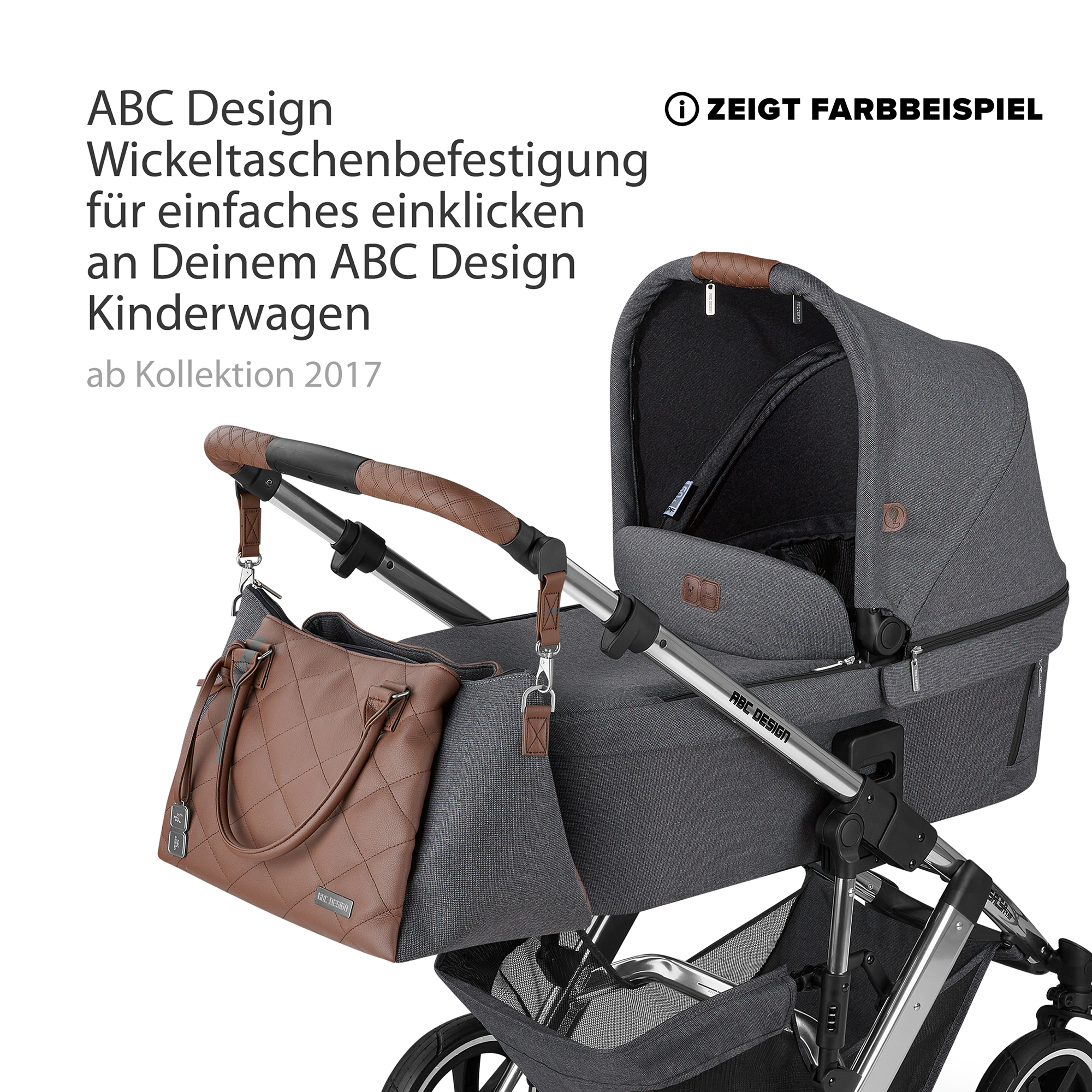Wickeltaschen, ABC DESIGN, Schwarz – Produktansicht
