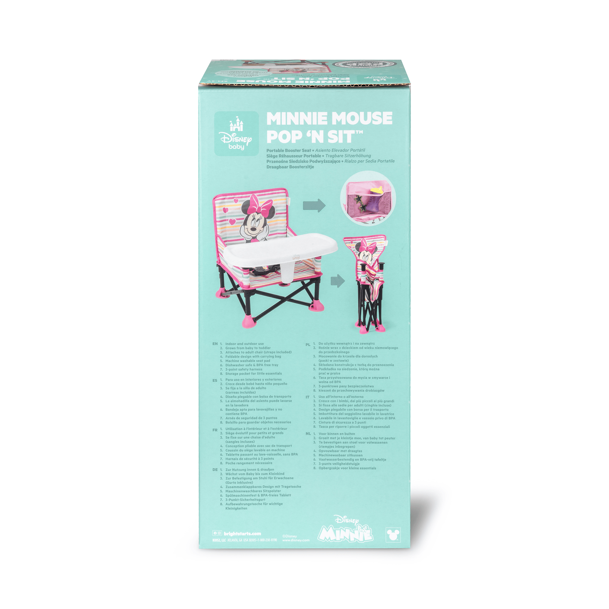 Reisehochstühle, BrightStarts, Pink – Produktansicht