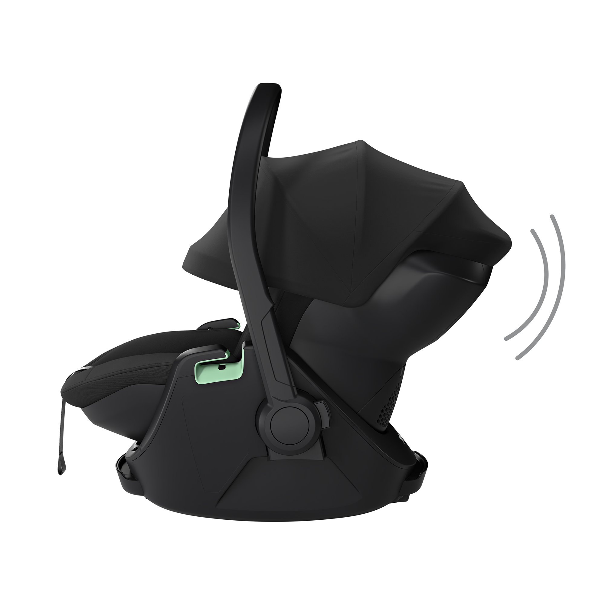 Babyschalen 0-13 kg, Gruppe 0+, THULE, Schwarz – Produktansicht