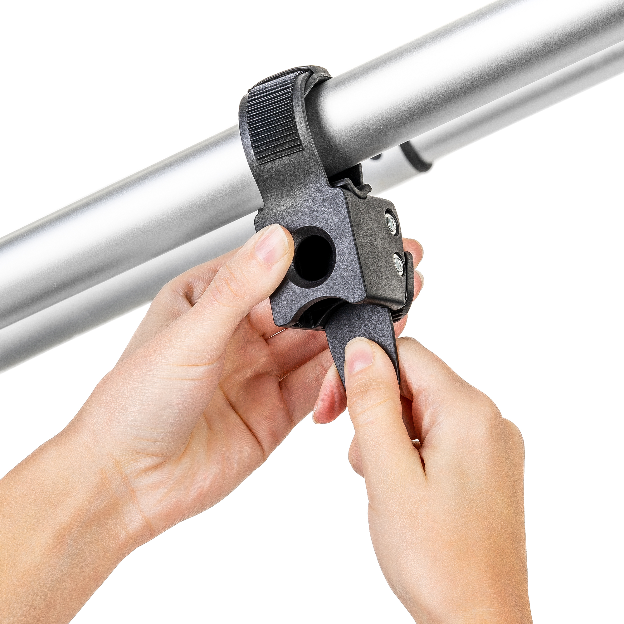 Kinderwagen Zubehör, reer, Schwarz – Besonderheit: innovative Universal-Halterung