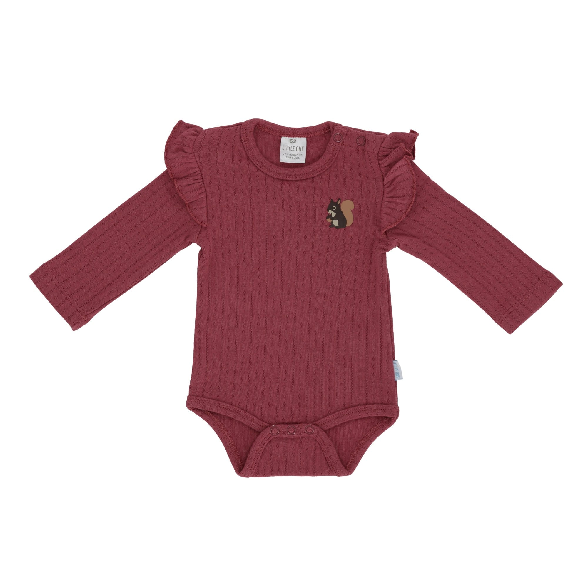 Langarmbodys, LITTLE ONE, Rot – Besonderheit: aus 100% Baumwolle