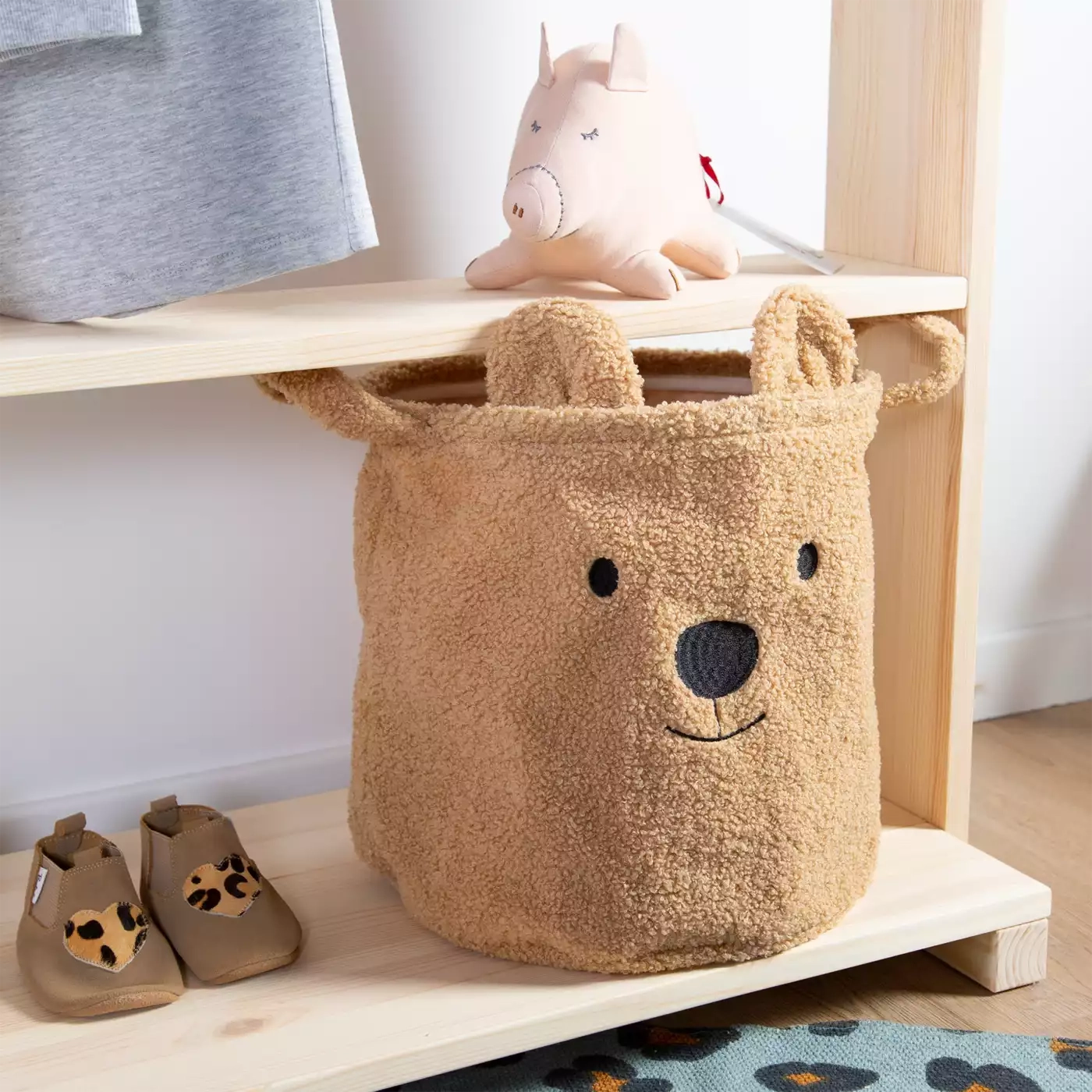 Aufbewahrung, CHILDHOME, Beige – Besonderheit: ideal als Dekoration im Kinderzimmer