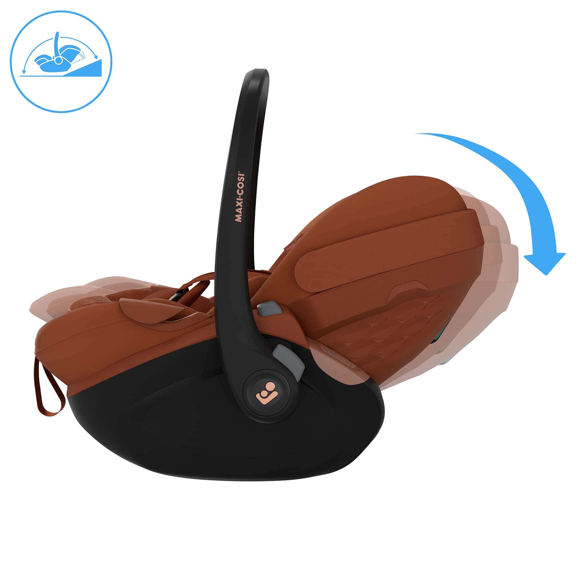 Babyschalen 0-13 kg, Gruppe 0+, MAXI-COSI Premium, Orange – Produktansicht