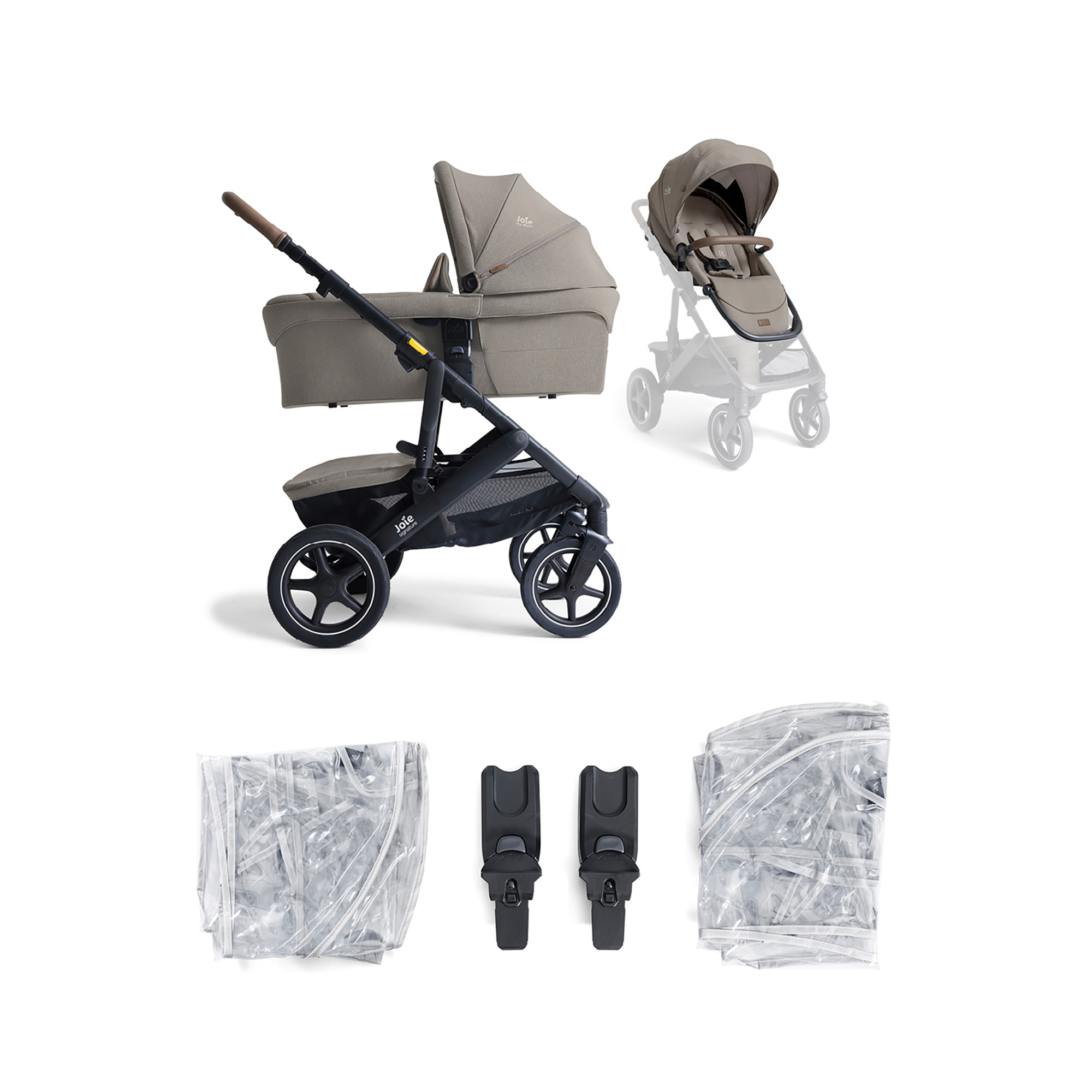 Kombi-Kinderwagen, Joie signature, Beige – Produktansicht