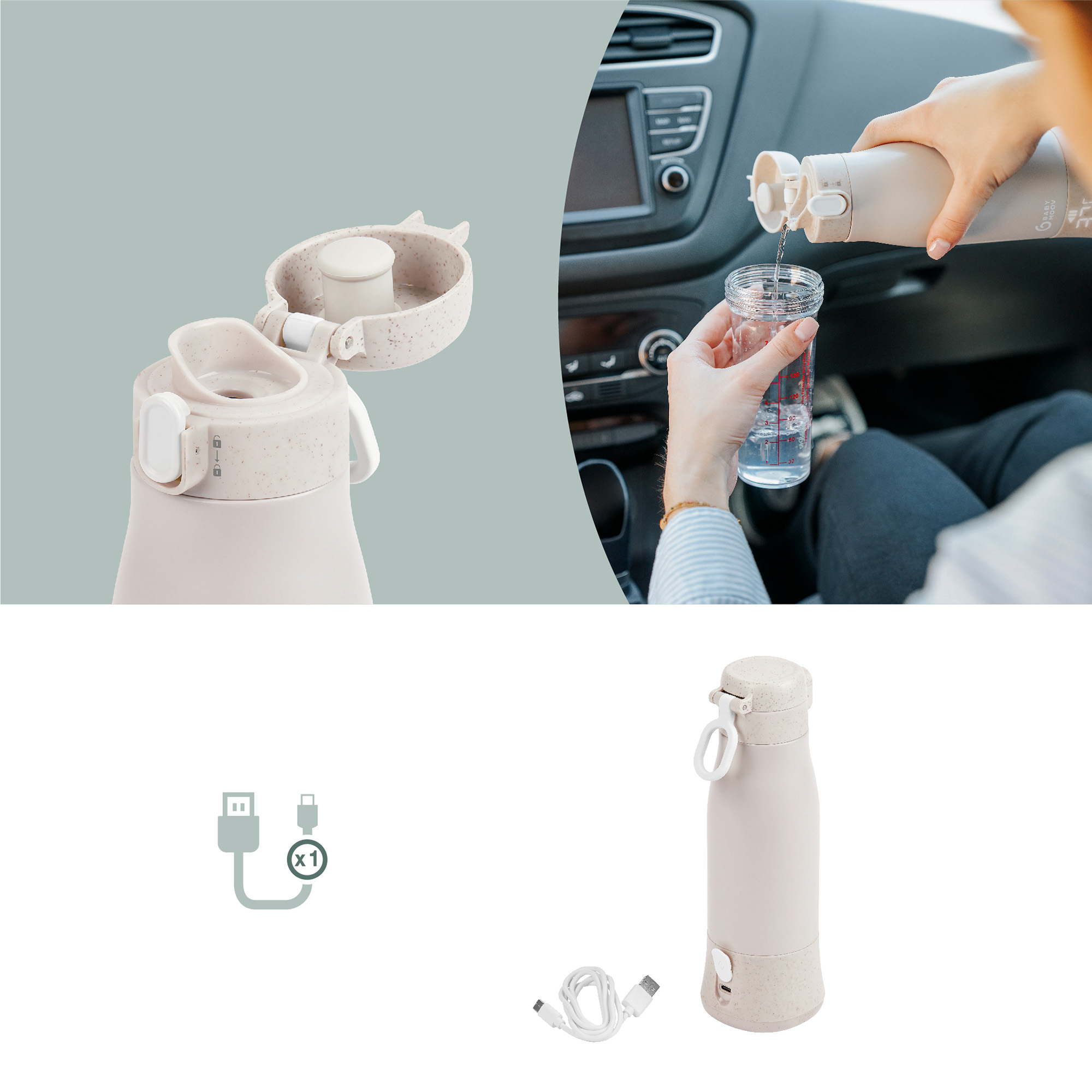 Babykostwärmer, babymoov, Beige – Produktansicht