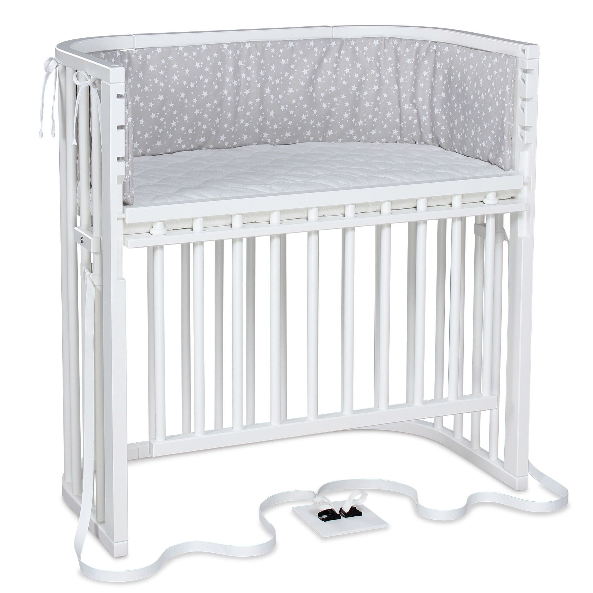 Beistellbetten, babybay, Weiß – Produktansicht