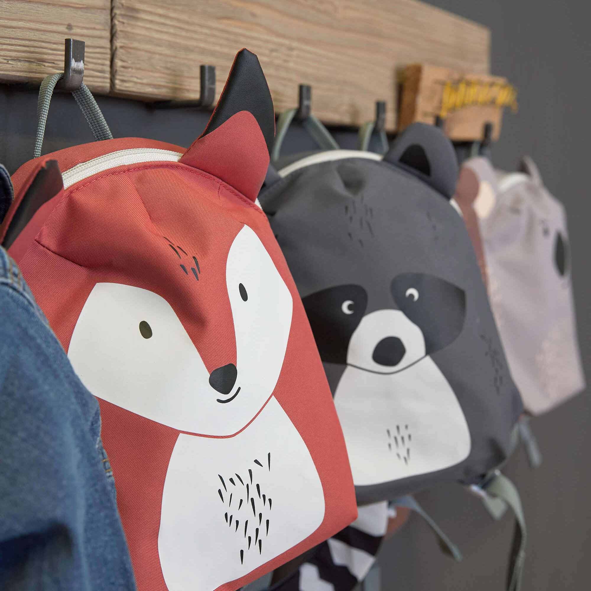 Kinderrucksäcke, LÄSSIG, Rot – Produktansicht