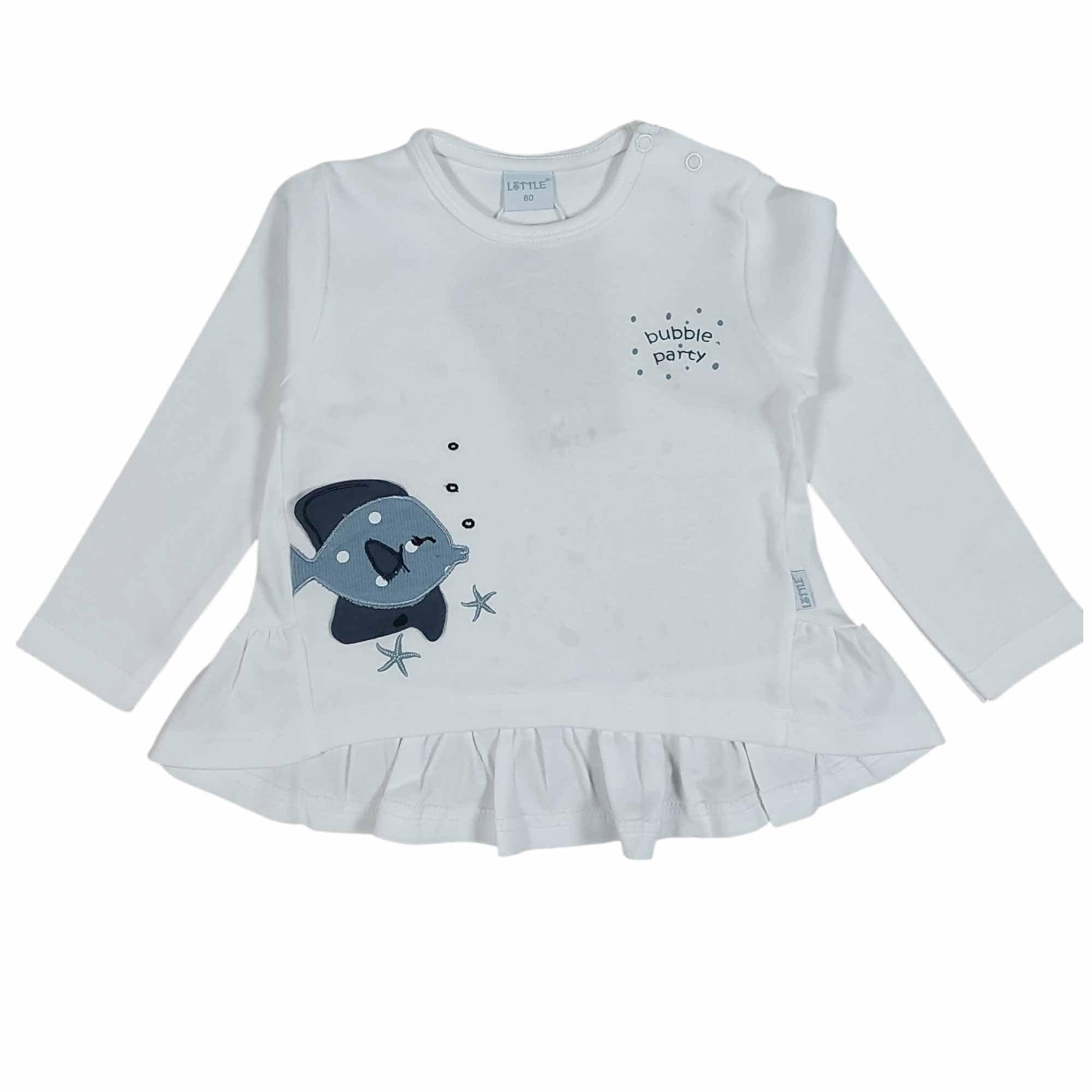 Langarmshirts, LITTLE, Weiß – Produktansicht