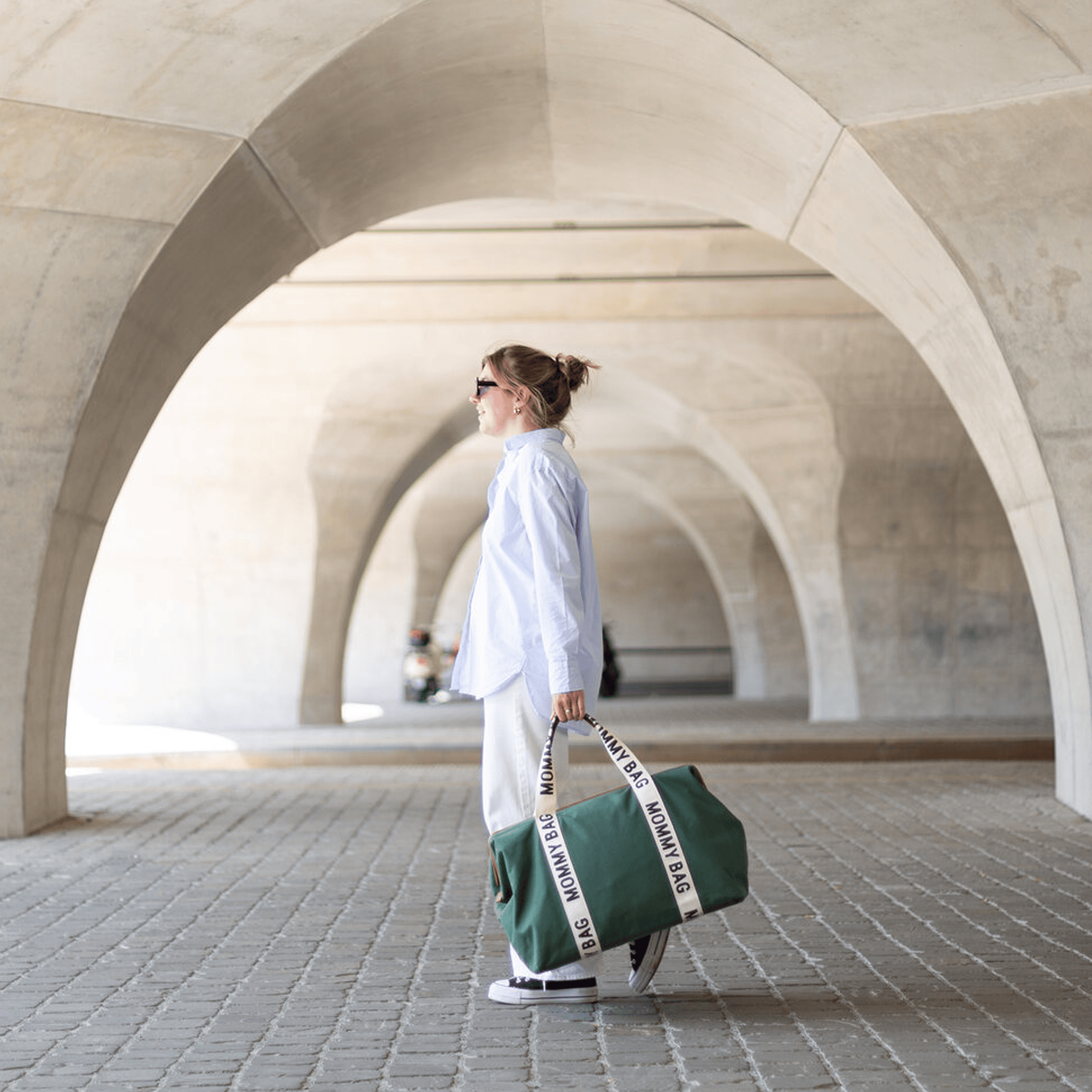 Wickeltaschen, CHILDHOME, Grün – Produktansicht