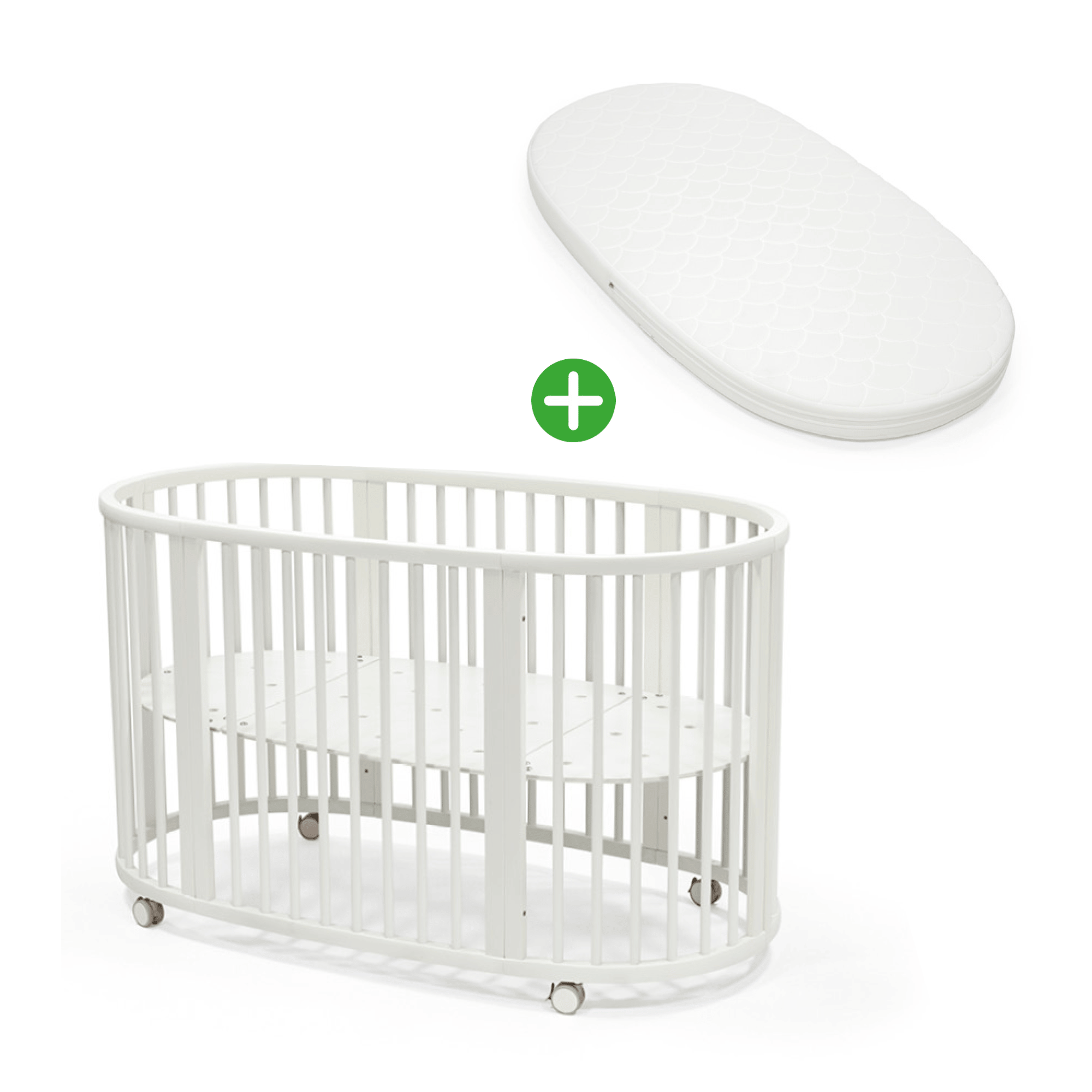 Set Sleepi™ Bed V3 Weiß mit Matratze STOKKE Weiß 9000000000388 1