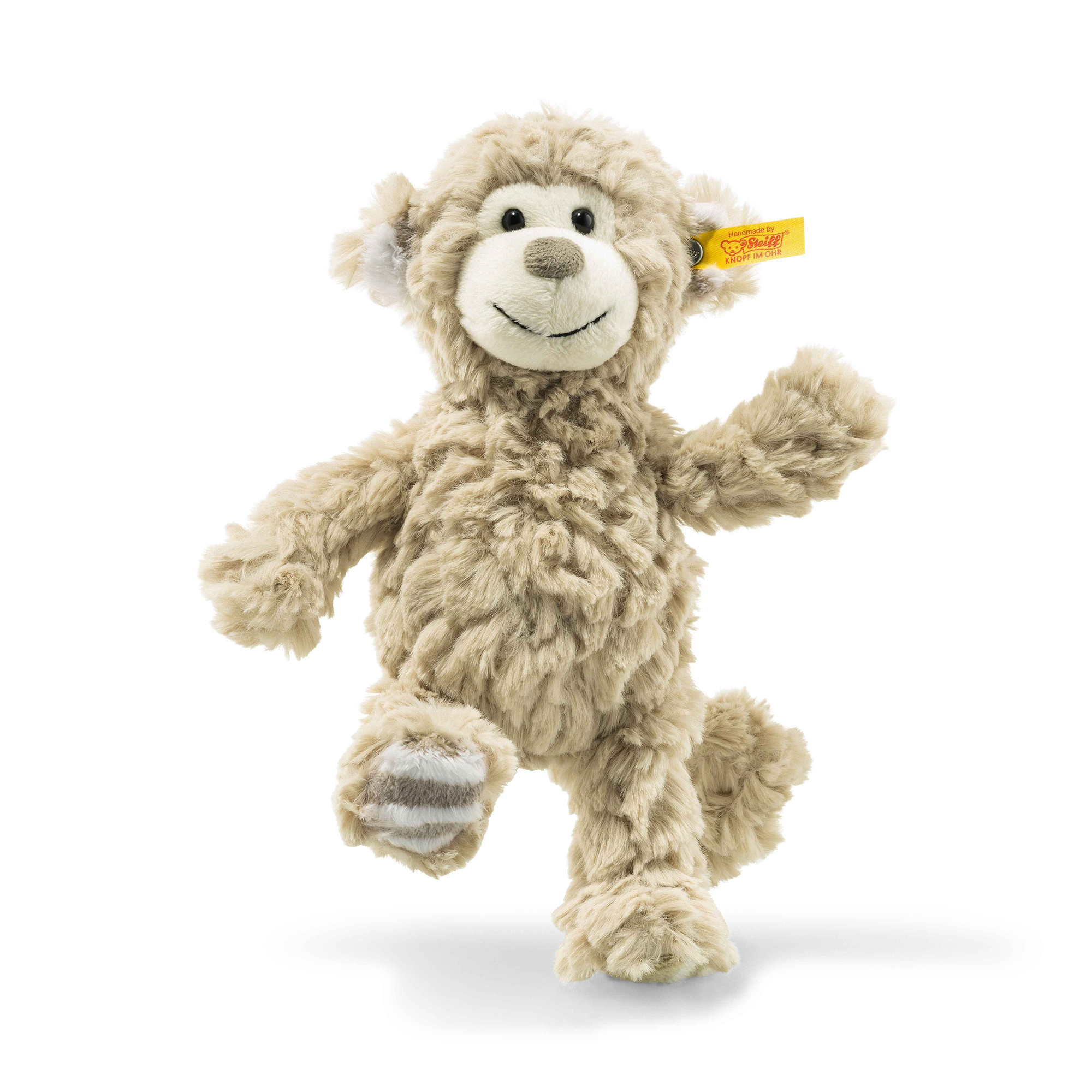 Kuscheltiere, Steiff, Beige – Besonderheit: Affe zum Kuscheln und Schaukeln