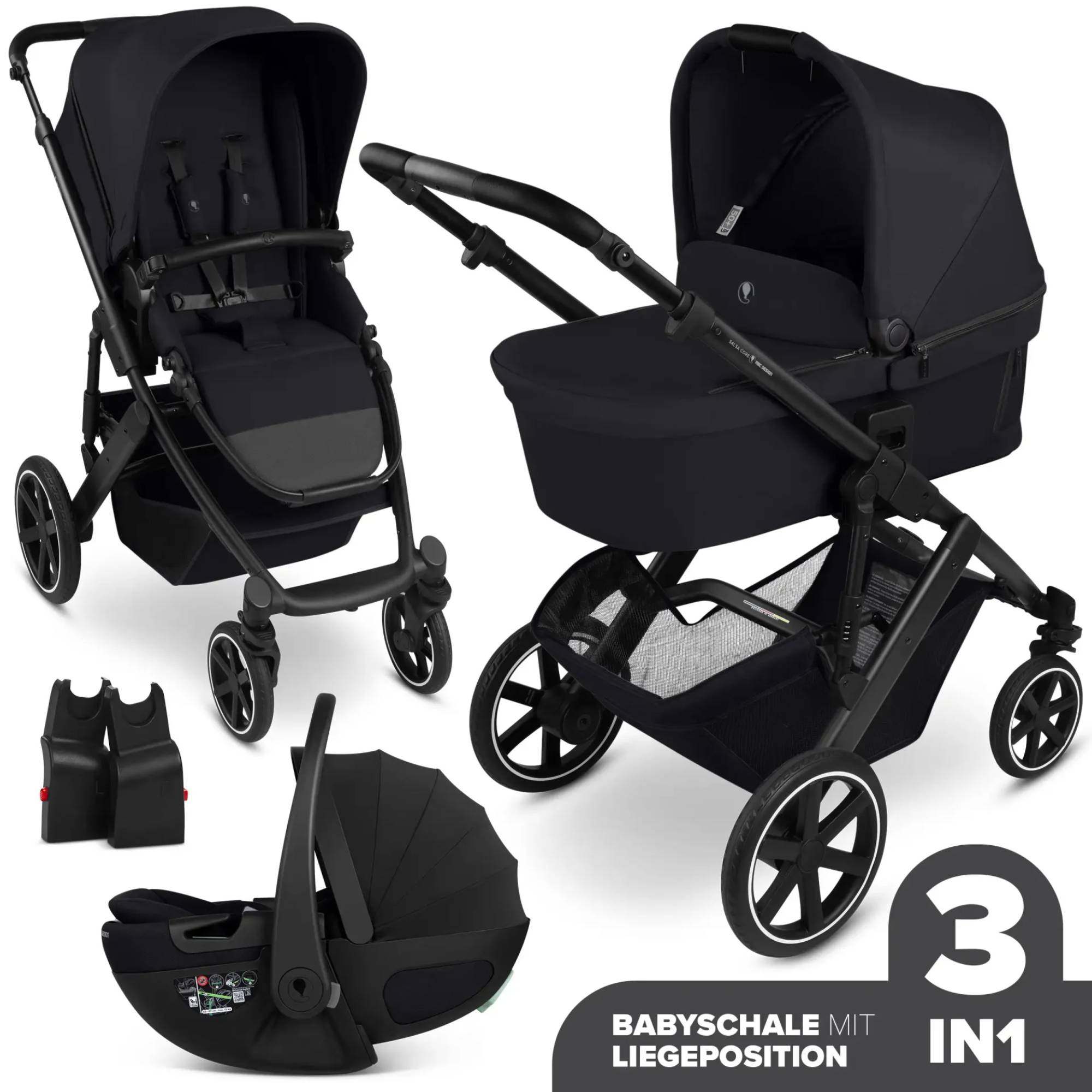 Kinderwagen Komplettsets, ABC DESIGN, Grau – Produktansicht
