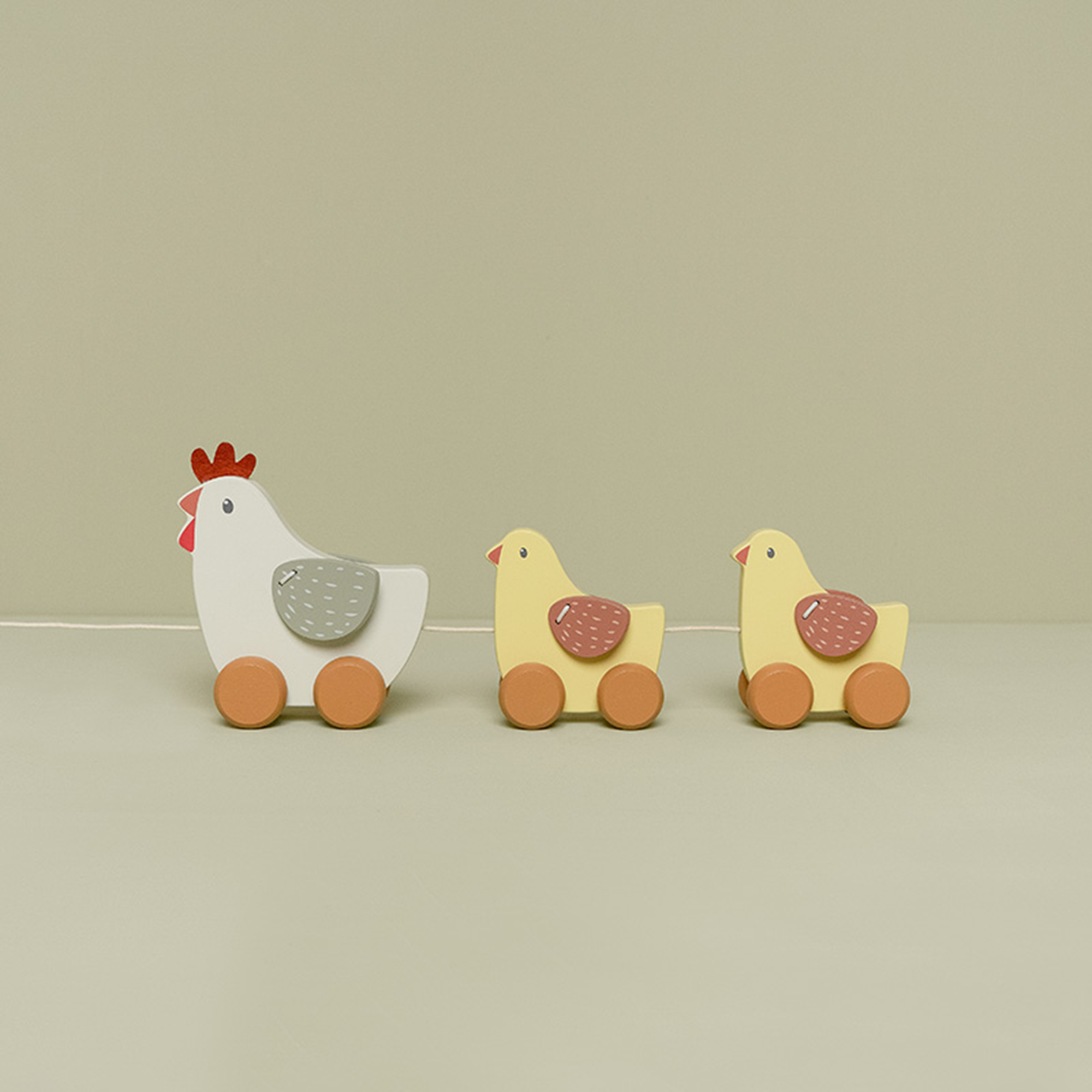 Nachziehtiere, LITTLE DUTCH, Mehrfarbig – Produktansicht