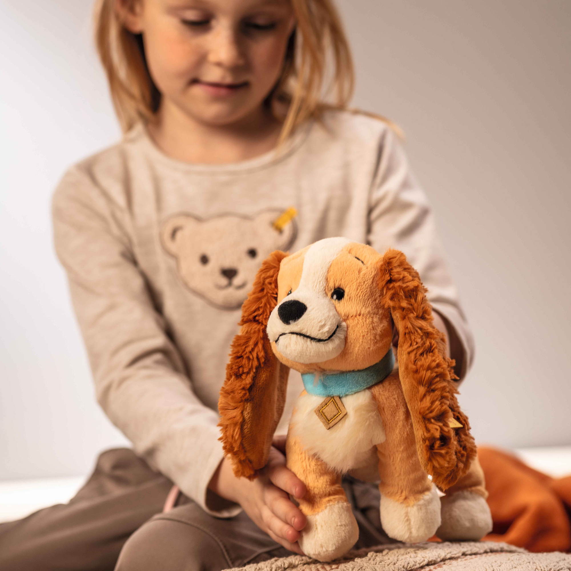 Kuscheltiere Hunde, Steiff, Mehrfarbig – Besonderheit: Disney-Cockerspaniel zum Kuscheln und Spielen
