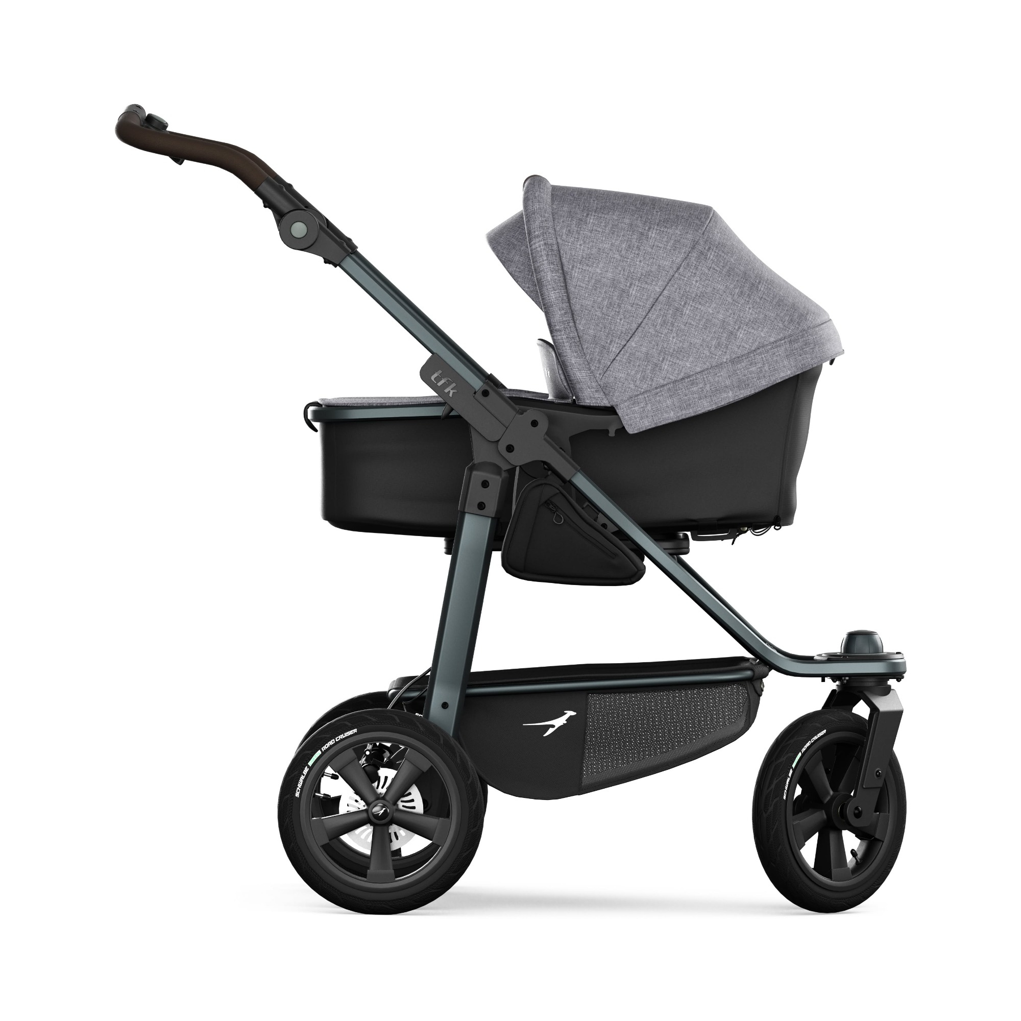 Kombi-Kinderwagen, tfk, Grau – Produktansicht