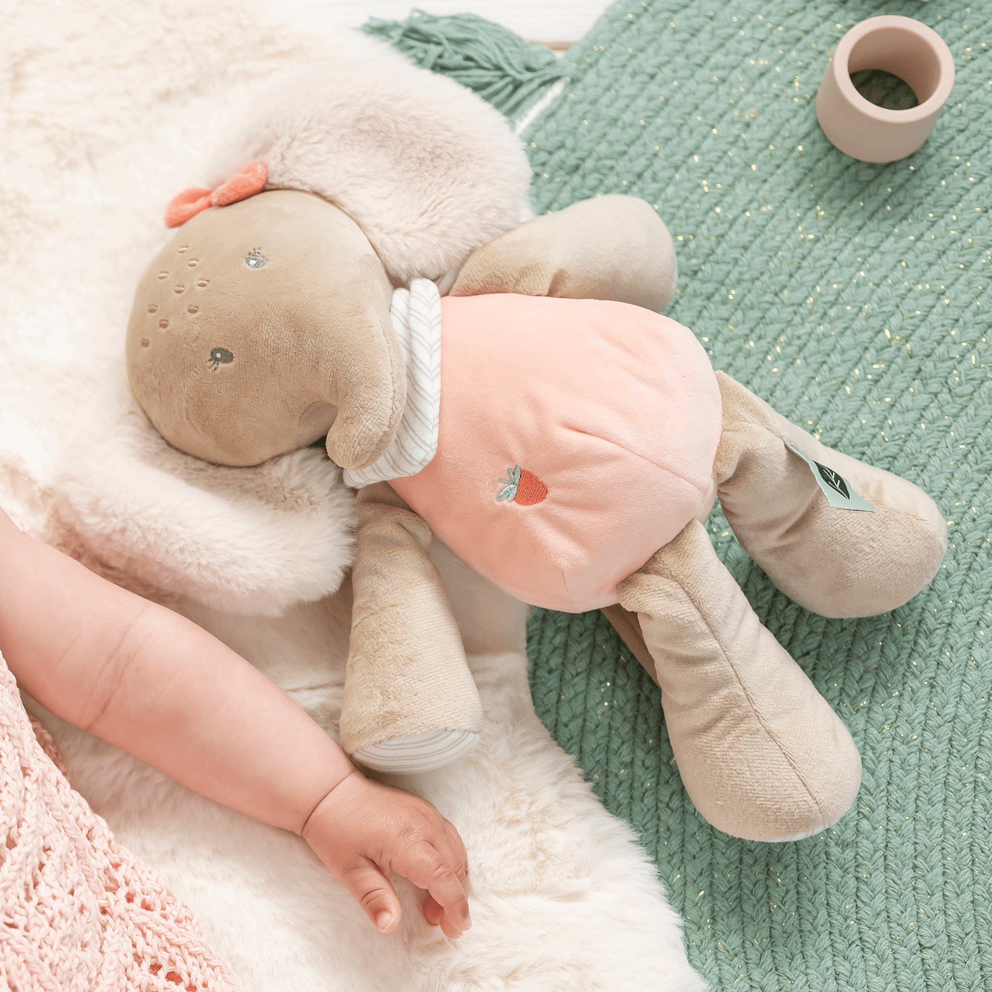 Kuscheltiere Elefanten, Nattou, Pink – Produktansicht