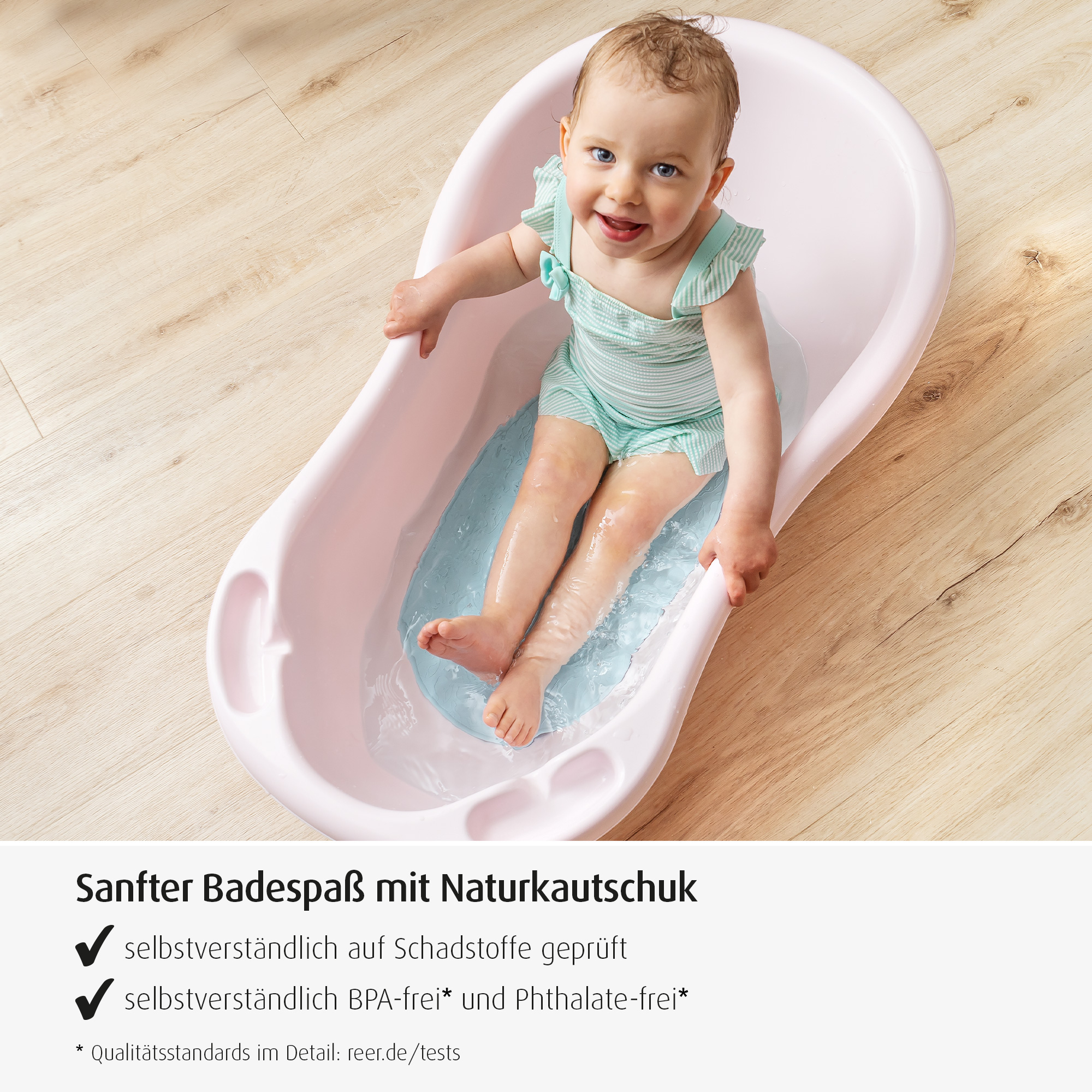 Badewannen, reer, Blau – Produktansicht