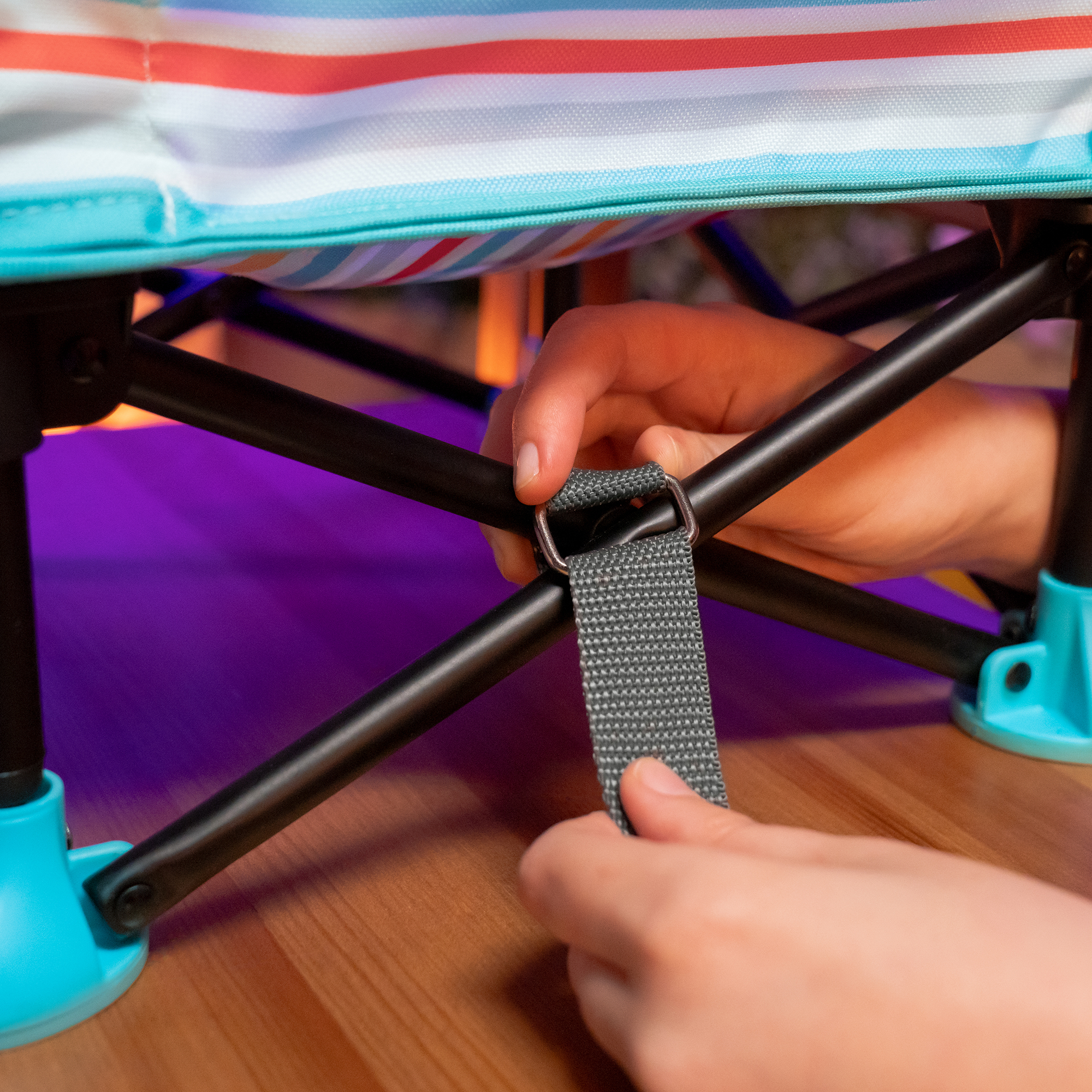 Reisehochstühle, BrightStarts, Blau – Produktansicht