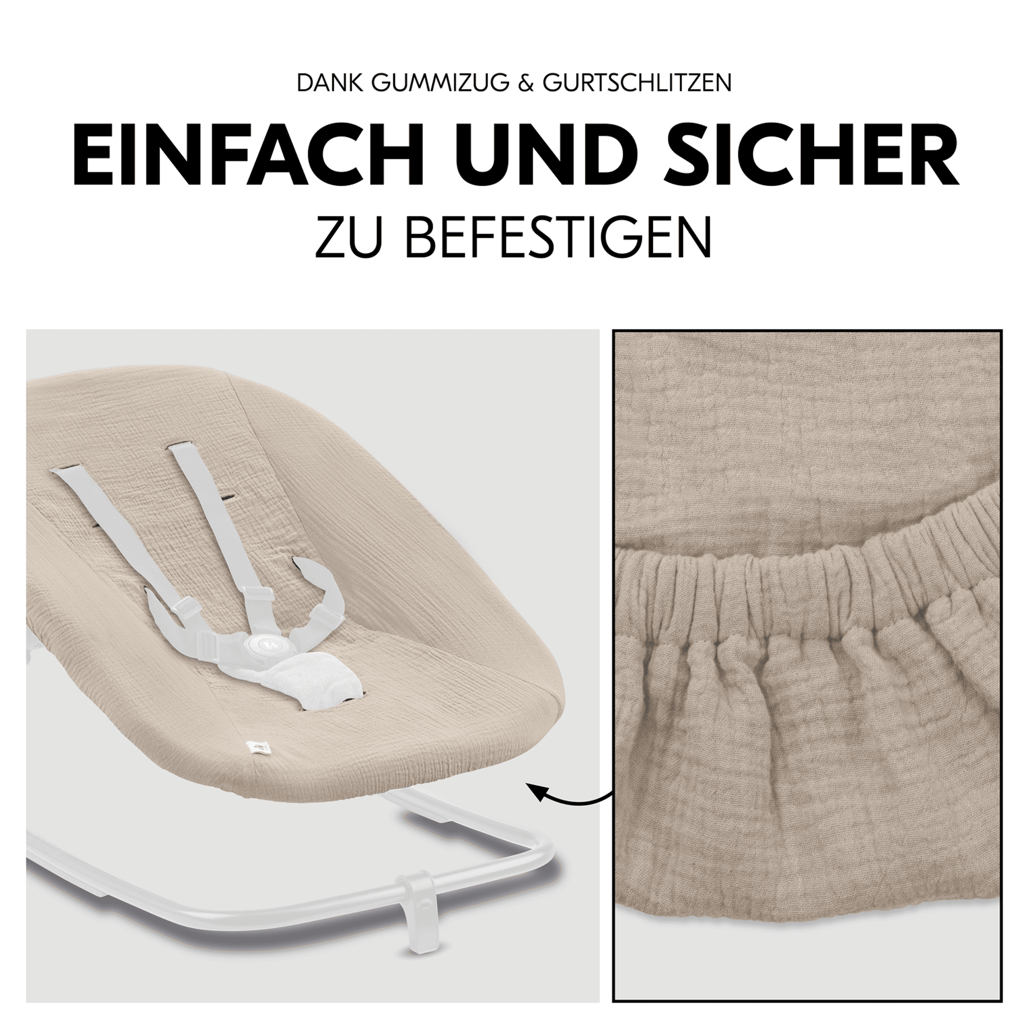 Hochstuhl Zubehör, hauck, Beige – Produktansicht
