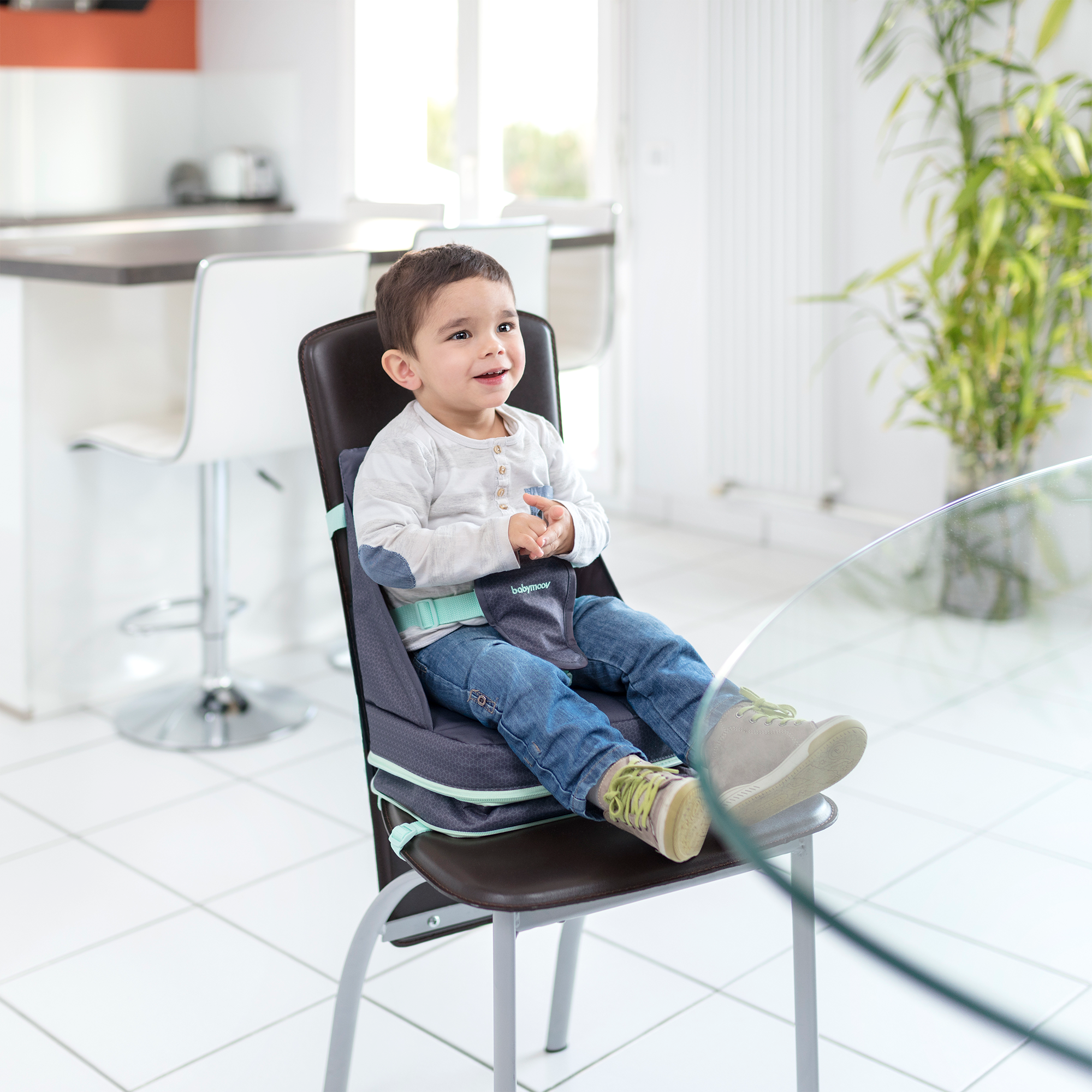 Reisehochstühle, babymoov, Grau – Produktansicht