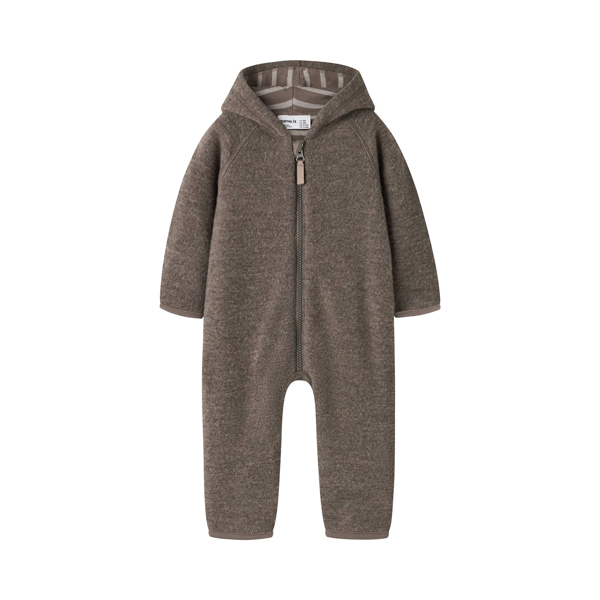 Wollwalk Overalls, name it, Braun – Besonderheit: Futter aus 100 % Baumwolle und Außenmaterial aus 100 % Wolle