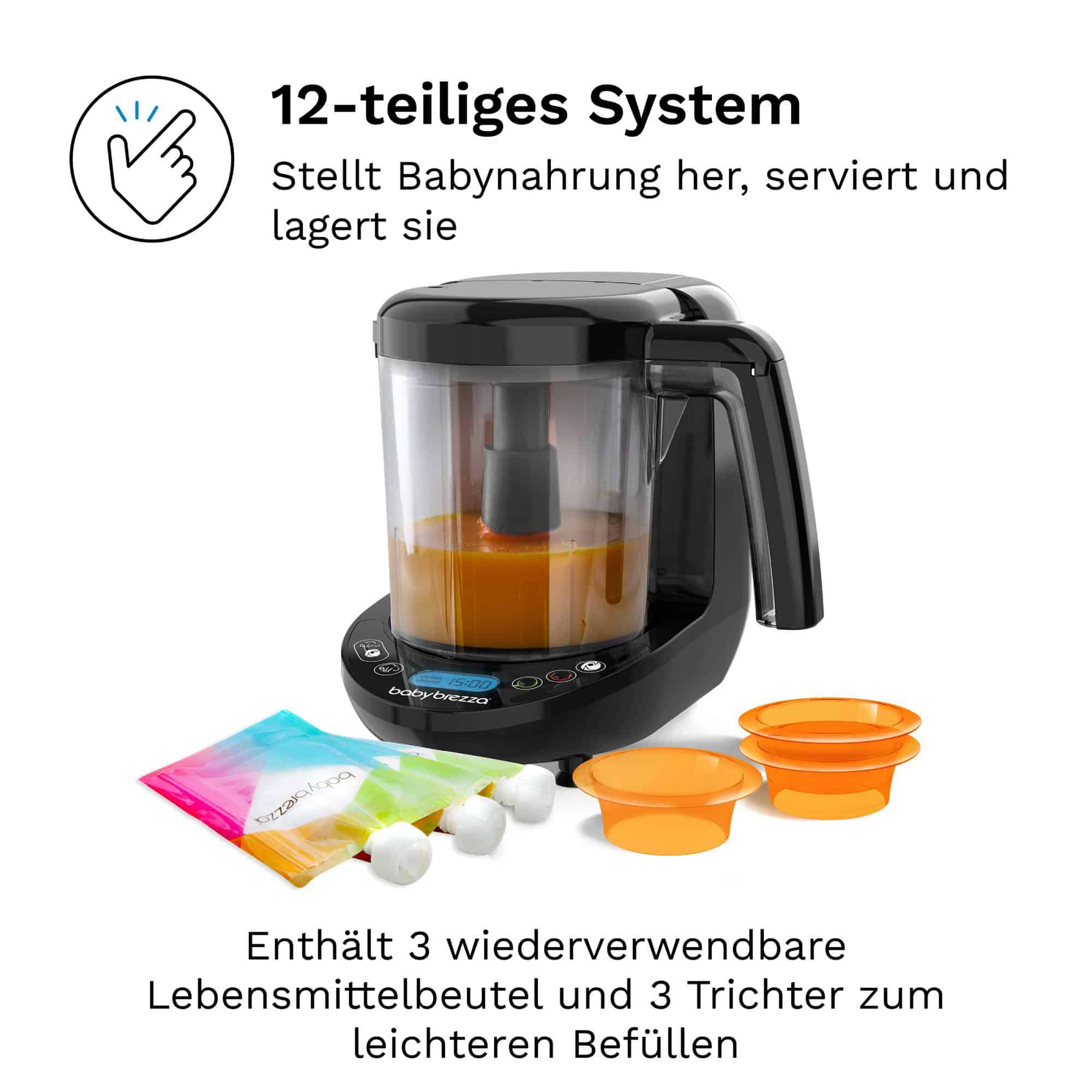 Babykostwärmer, babybrezza, Schwarz – Produktansicht