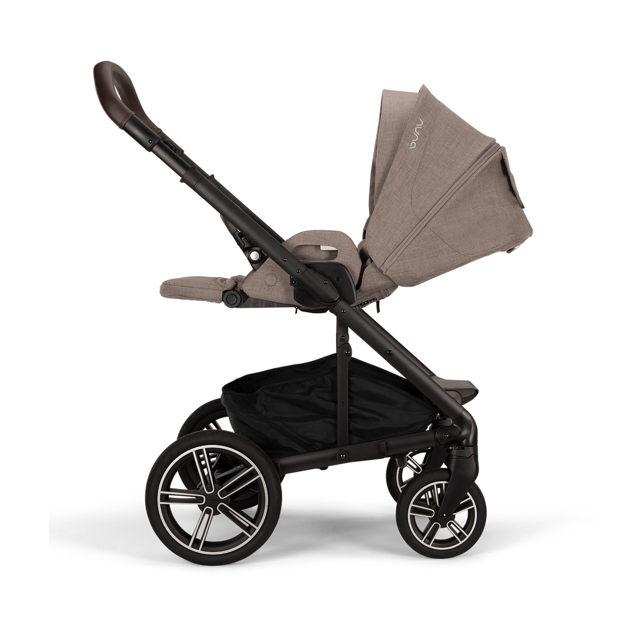 Kombi-Kinderwagen, nuna, Braun – Produktansicht