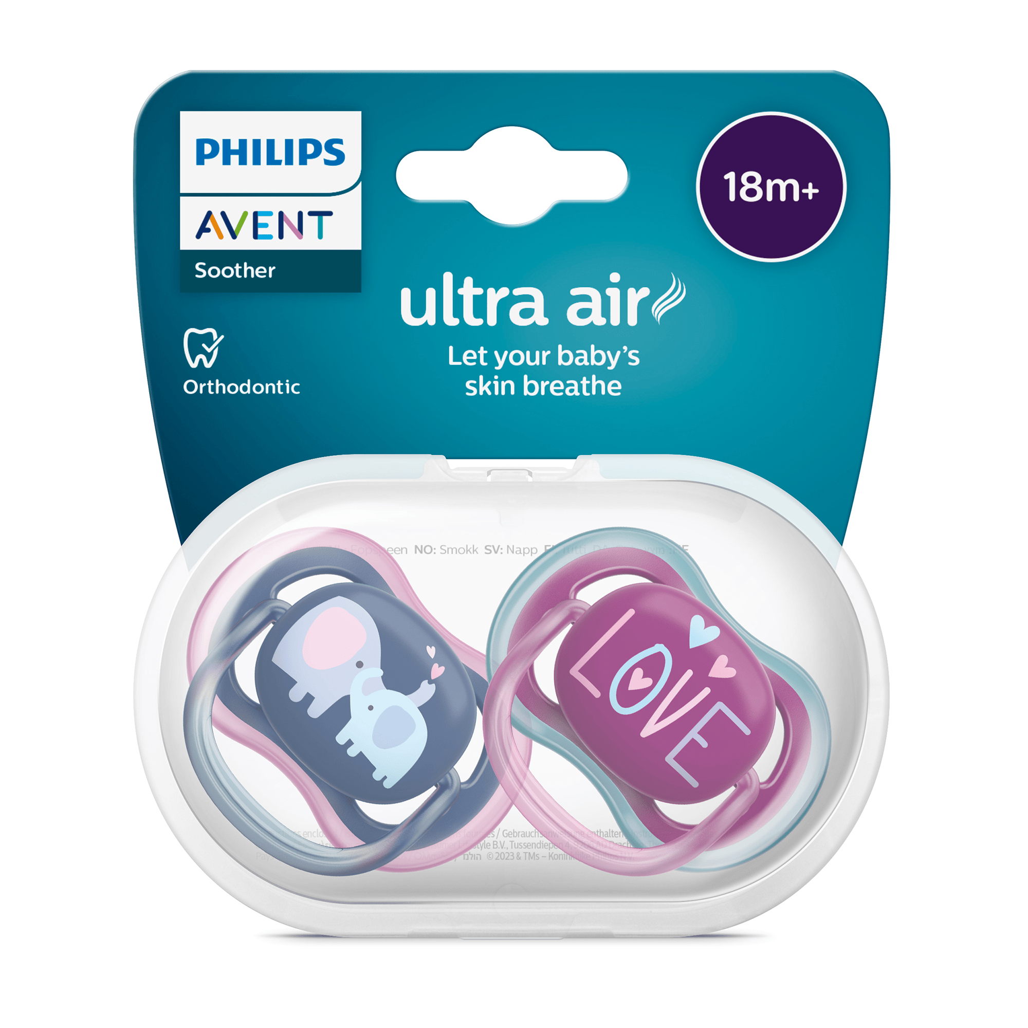 Schnuller, PHILIPS AVENT, Pink – Produktansicht