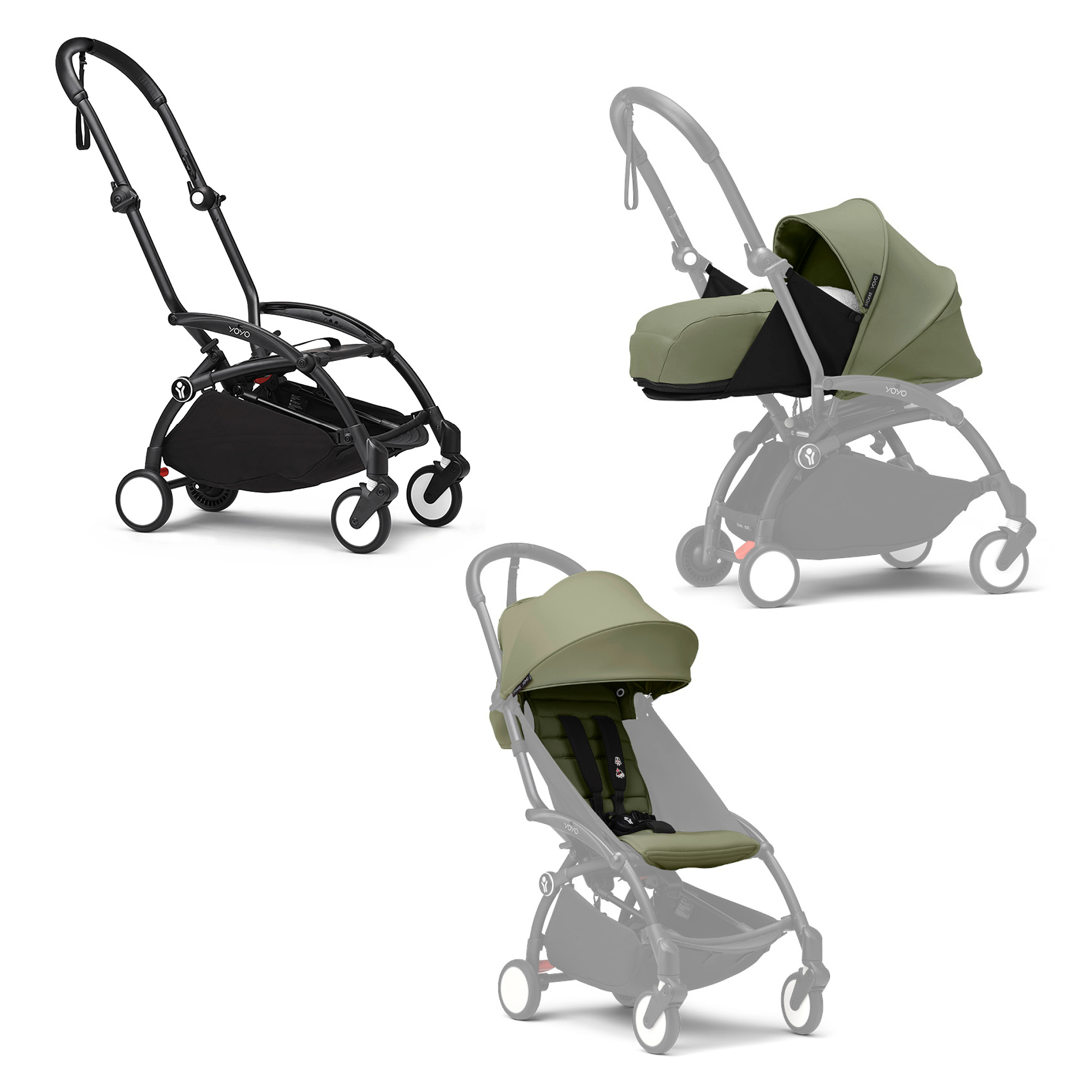 Kombi-Kinderwagen, STOKKE, Grün – Produktansicht