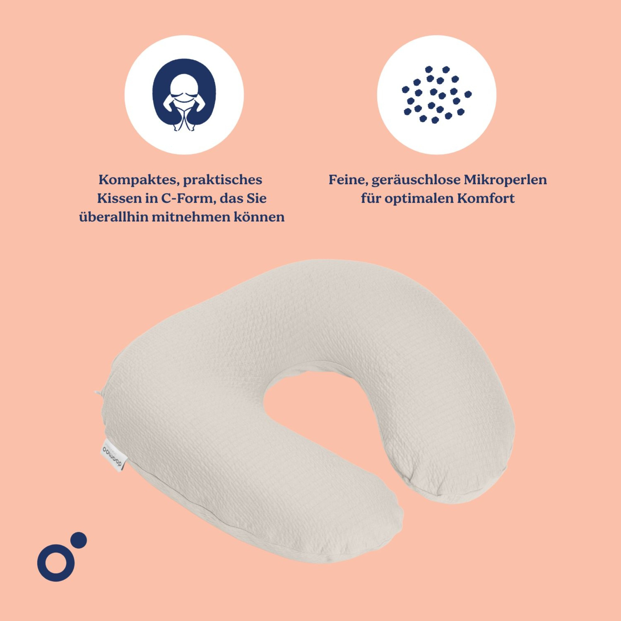 Stillkissen, doomoo, Beige – Produktansicht