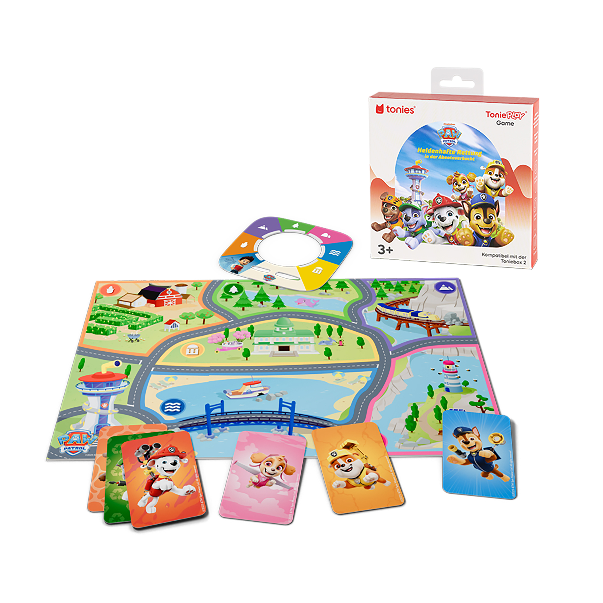 Tonies® Figuren, tonies, Mehrfarbig – Besonderheit: inklusive 1 Tonieplay Disc, 6 Tonieplay Cards, 1 Karte der Abenteuerbucht, 1 Spielanleitung