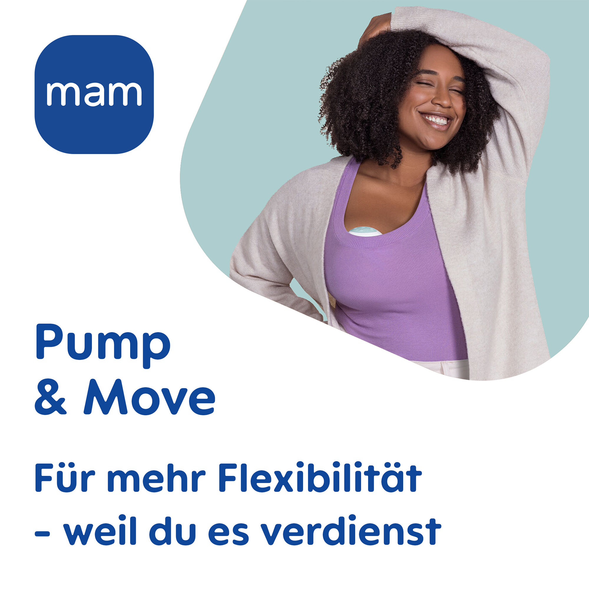 Hands Free Milchpumpen, MAM, Weiß – Produktansicht