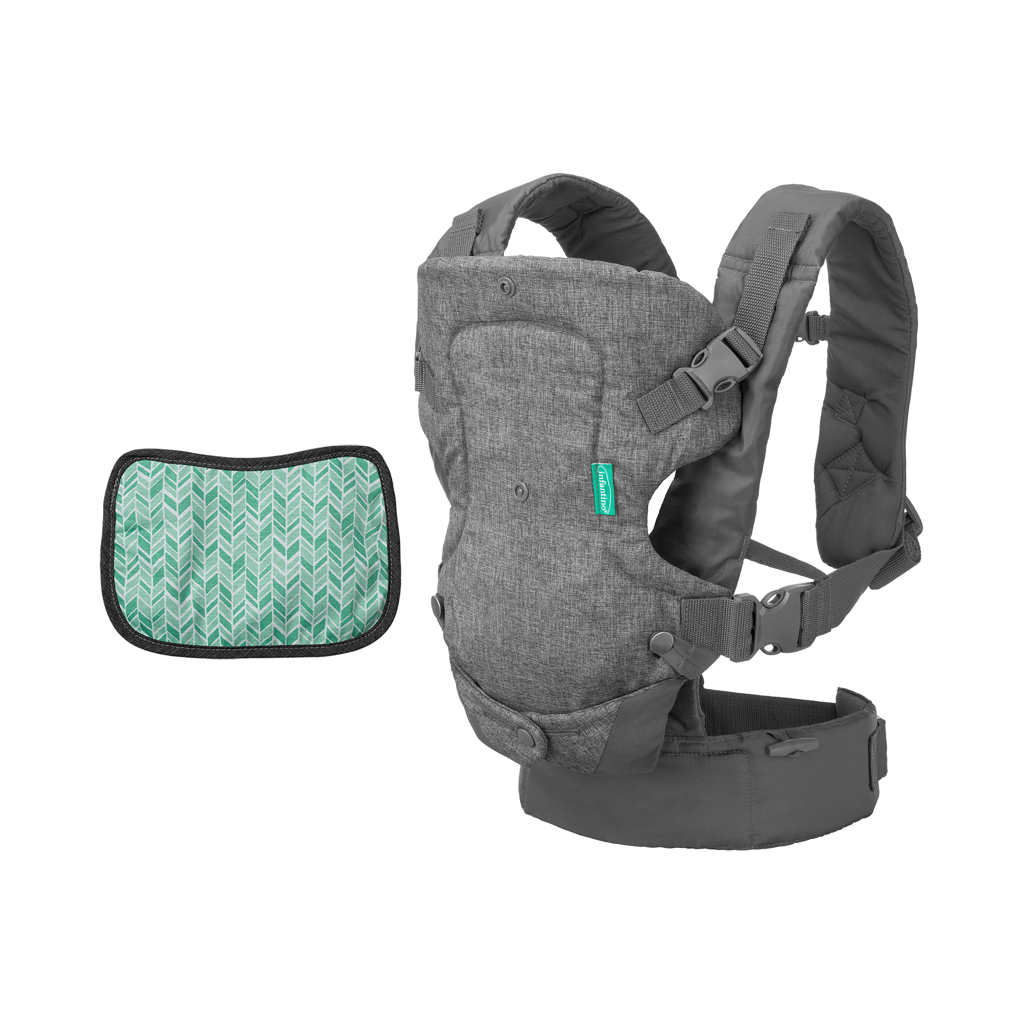 Fullbuckle Tragen, infantino, Grau – Produktansicht