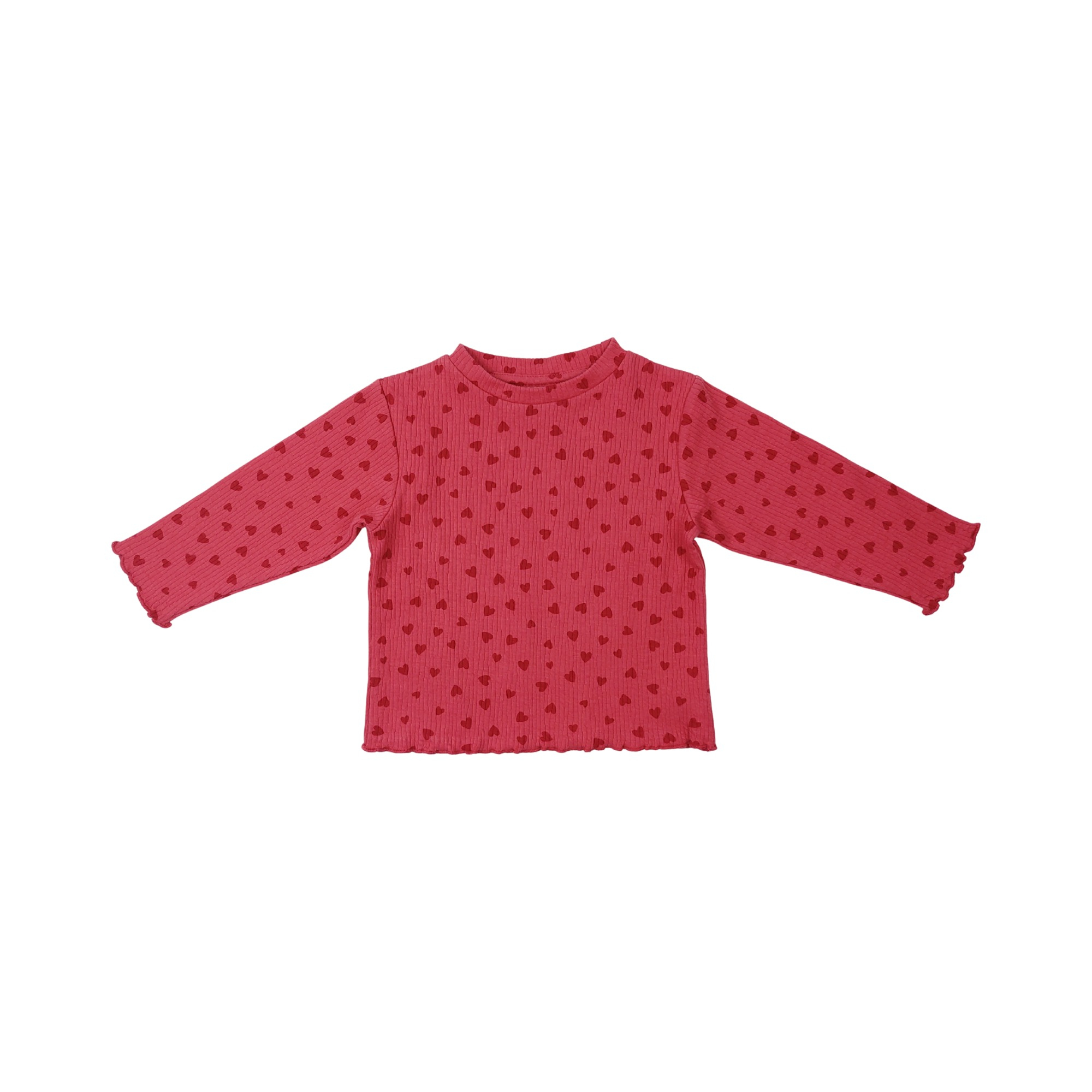 Langarmshirts, LITTLE ONE, Rot – Besonderheit: aus 95% Baumwolle