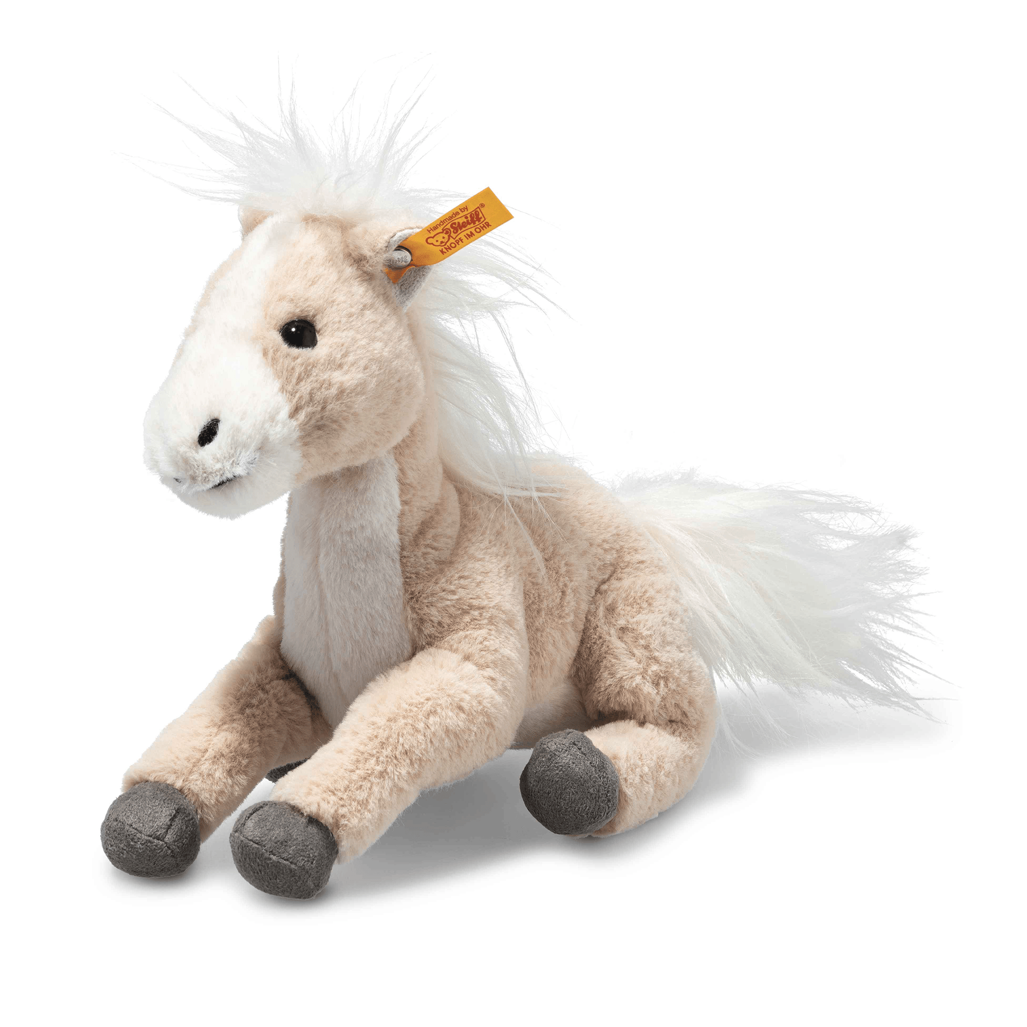 Kuscheltiere, Steiff, Beige – Besonderheit: kuschelweicher Plüsch