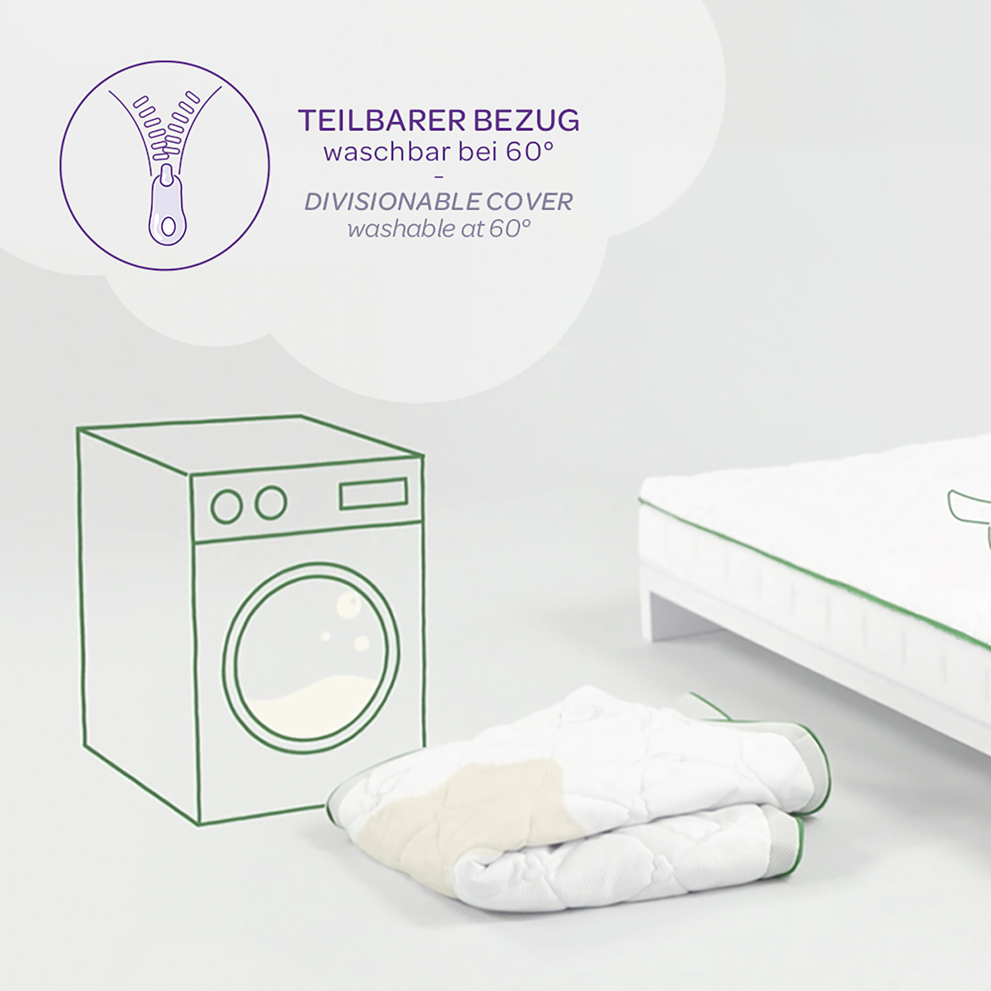 Matratzen, Träumeland, Weiß – Produktansicht