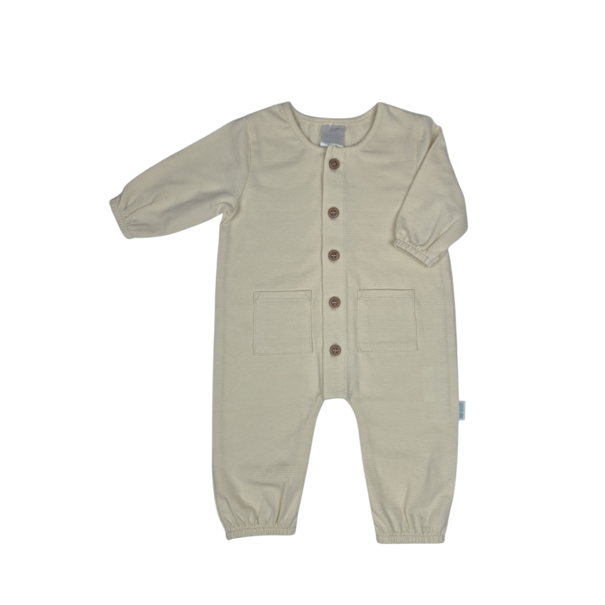 Overalls, LITTLE ONE, Beige – Besonderheit: aus 95% Baumwolle