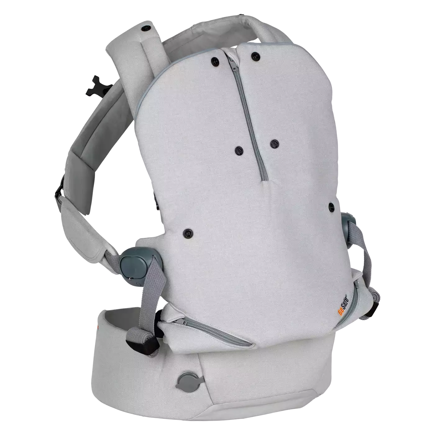 Babytragen, BeSafe, Grau – Besonderheit: Bauch-, Hüft- und Rückentrage