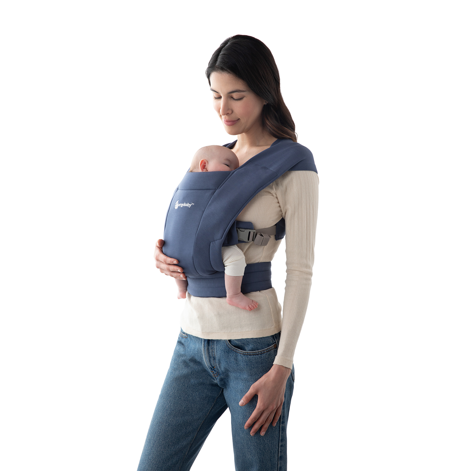 Fullbuckle Tragen, ERGObaby, Blau – Besonderheit: ergonomisch für Baby und Eltern
