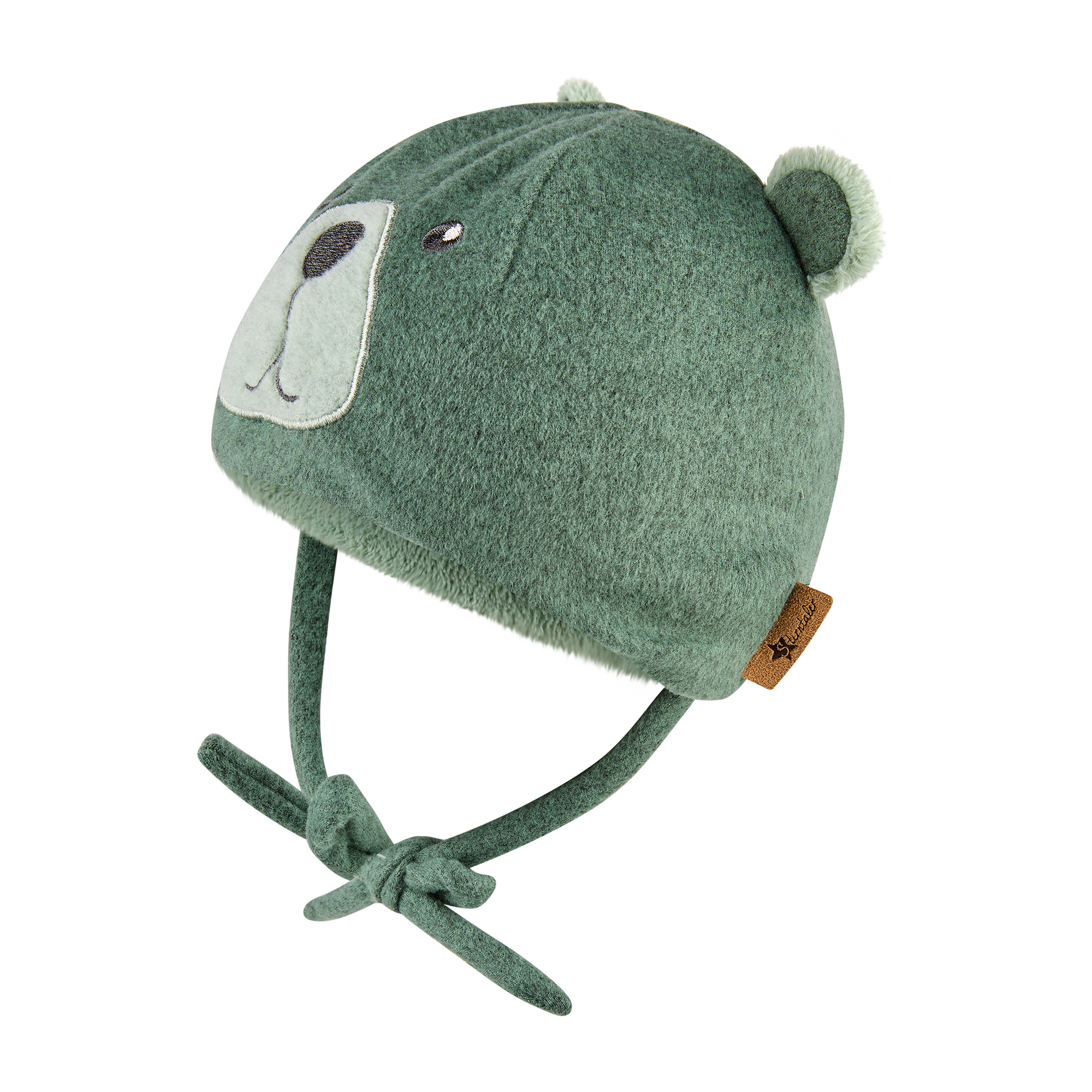Wintermützen, Sterntaler, Grün – Besonderheit: gefüttert mit warmem Teddyflausch