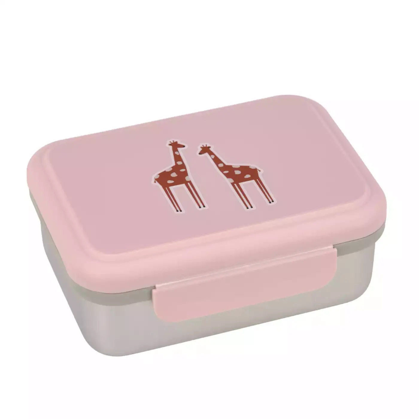 Lunchbox Safari Giraffe LÄSSIG Pink Rosa Grau Silber 2000580702606 1