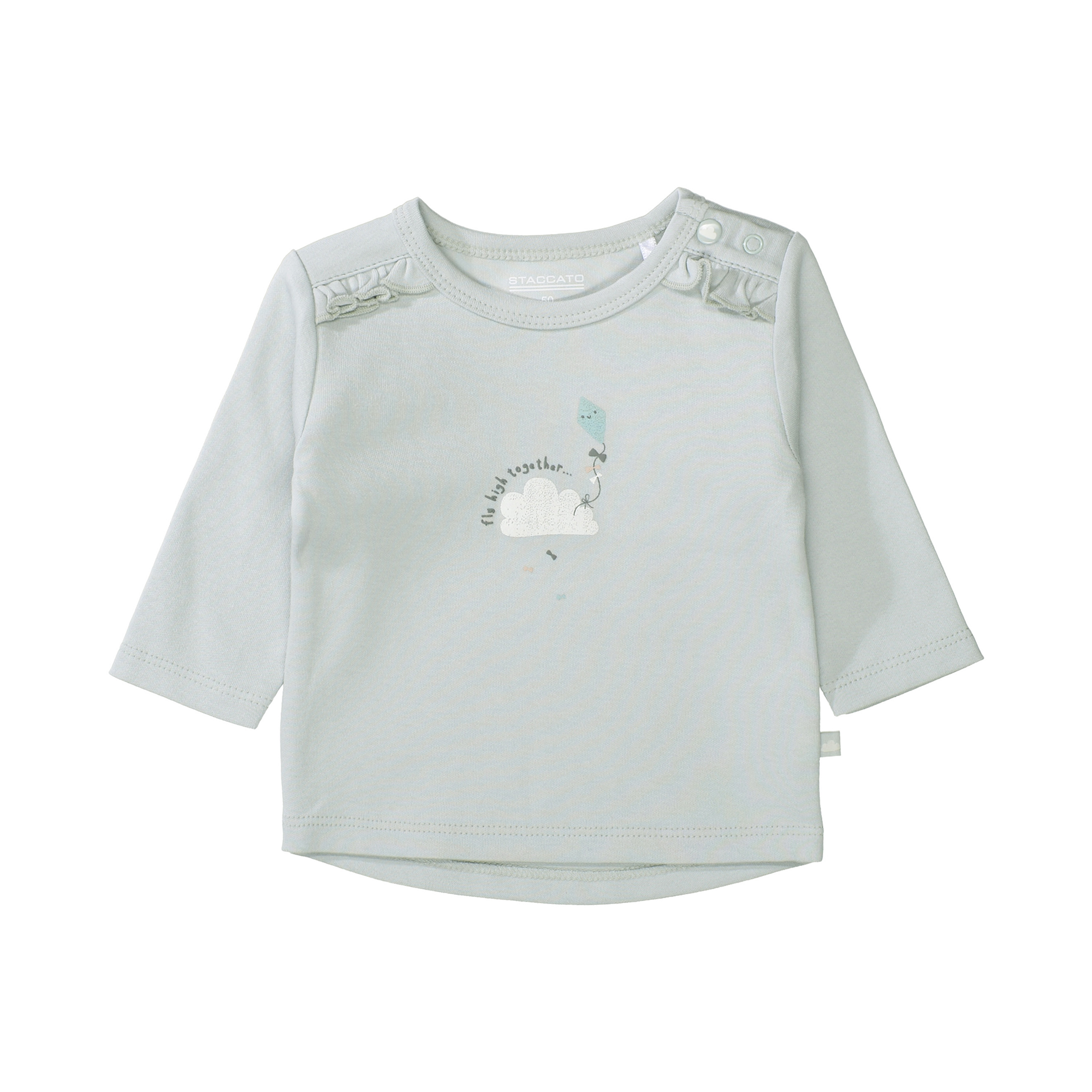 Langarmshirts, STACCATO, Grün – Besonderheit: aus 100% Bio-Baumwolle