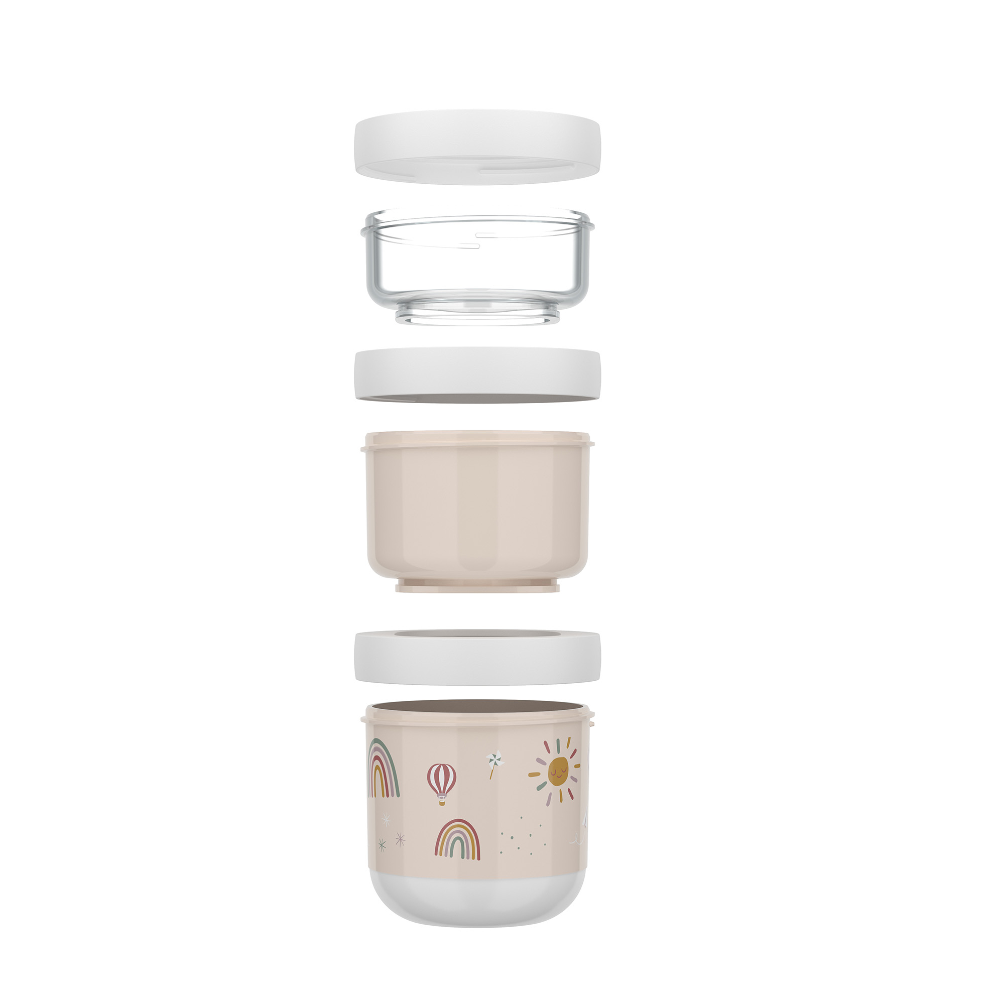 Brotdosen & Snackboxen, MEPAL, Beige – Produktansicht