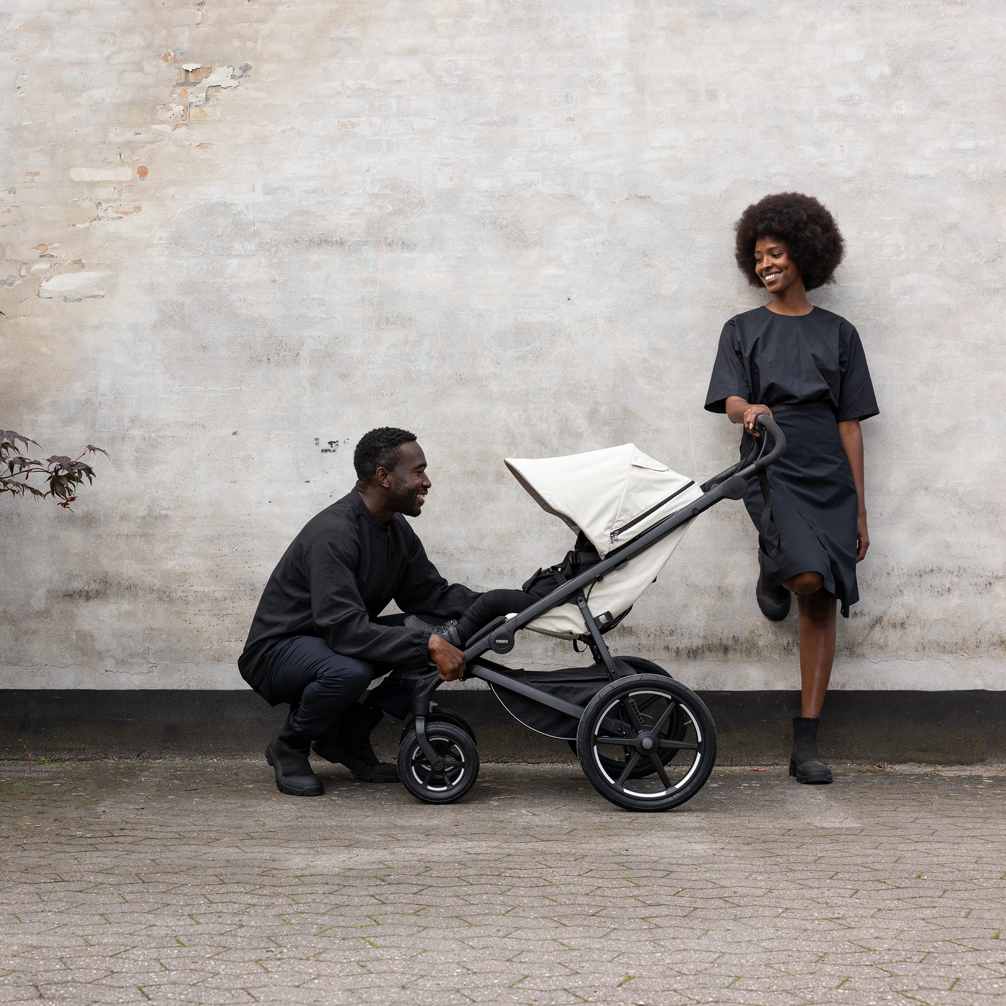 Kombi-Kinderwagen, THULE, Beige – Produktansicht