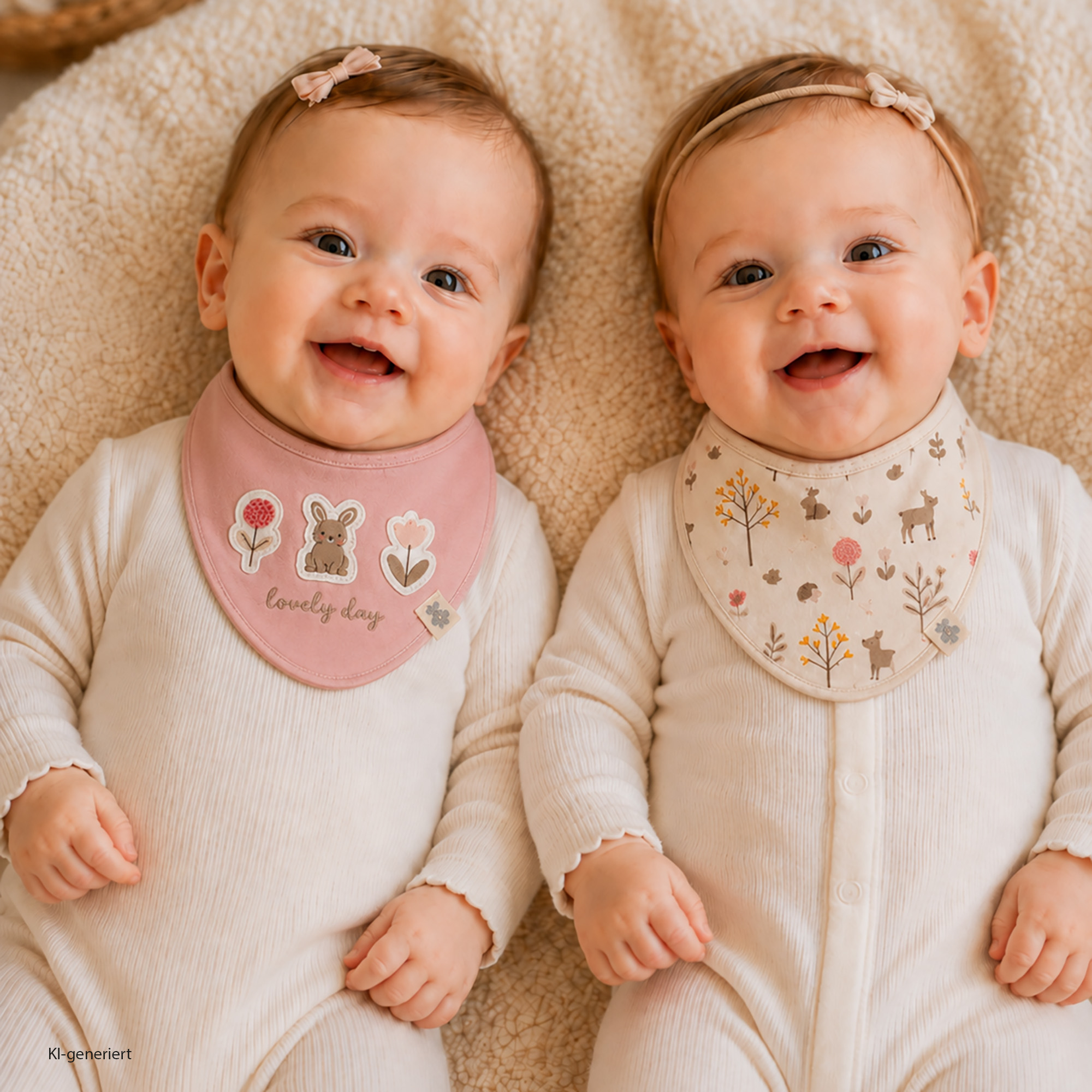 Dreieckstücher & Halstücher, LITTLE, Pink – Besonderheit: aus 100% Baumwolle