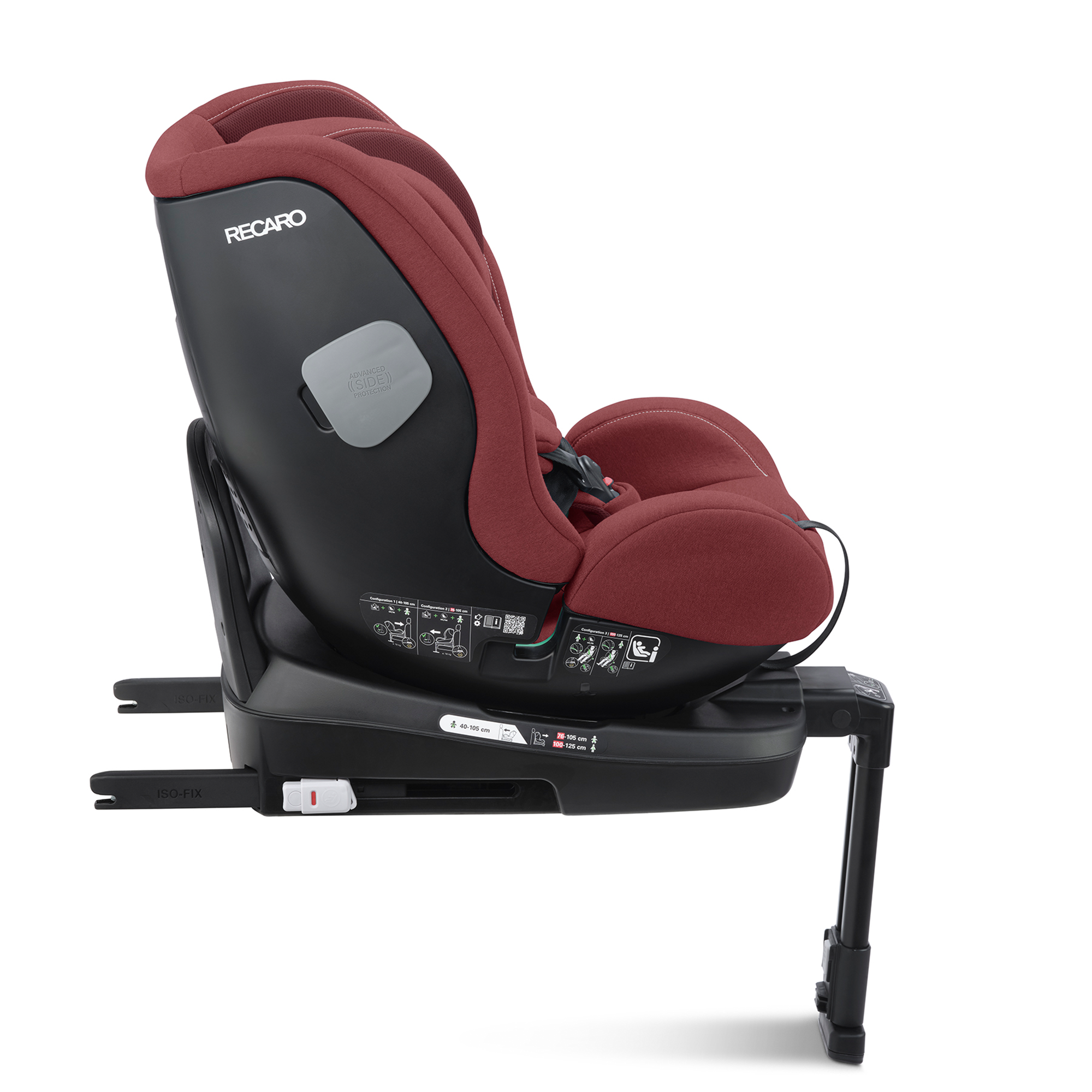 Reboarder 0-18 kg, Gruppe 0+/1, RECARO, Rot – Produktansicht