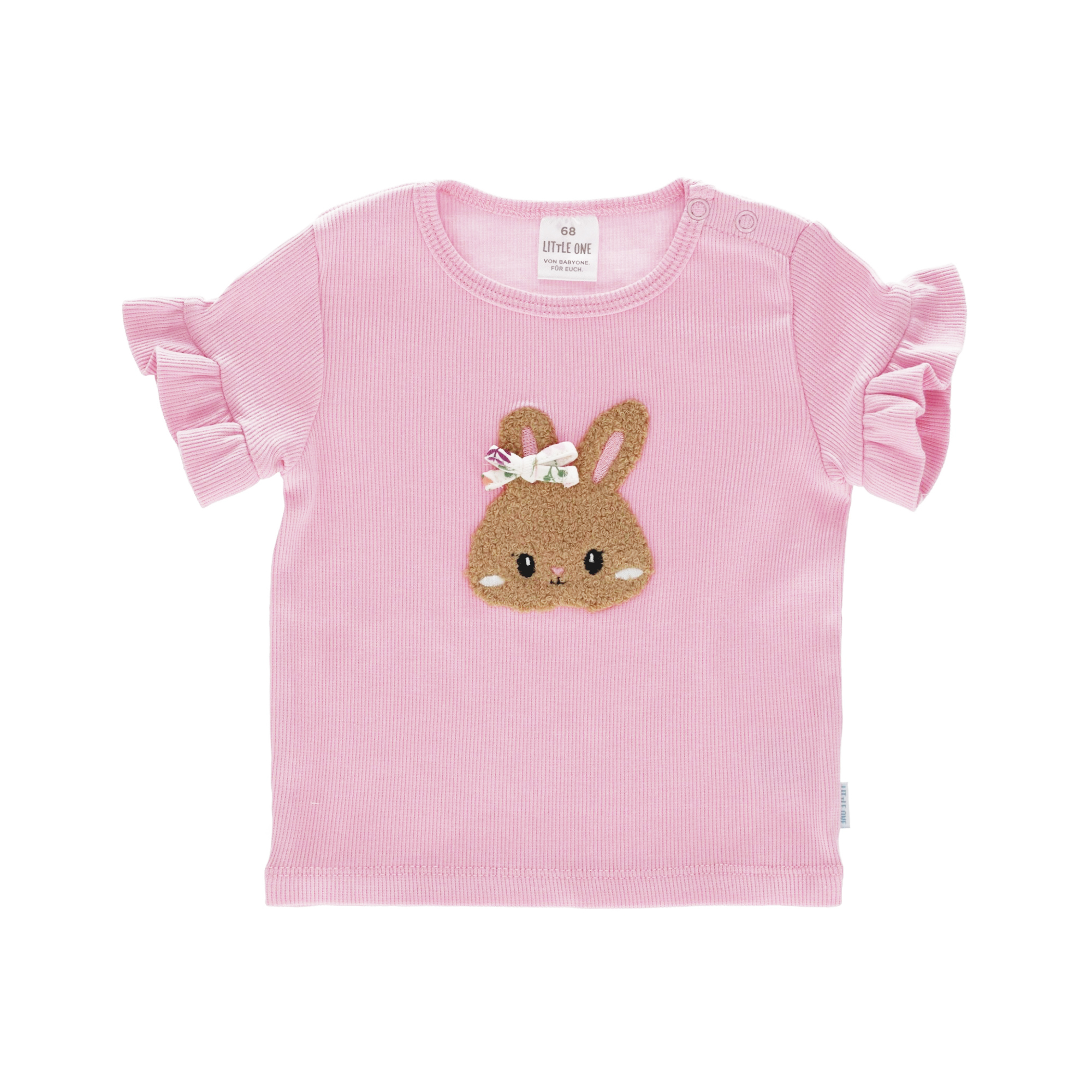 Kurzarmshirts, LITTLE ONE, Pink – Besonderheit: aus 95% Baumwolle